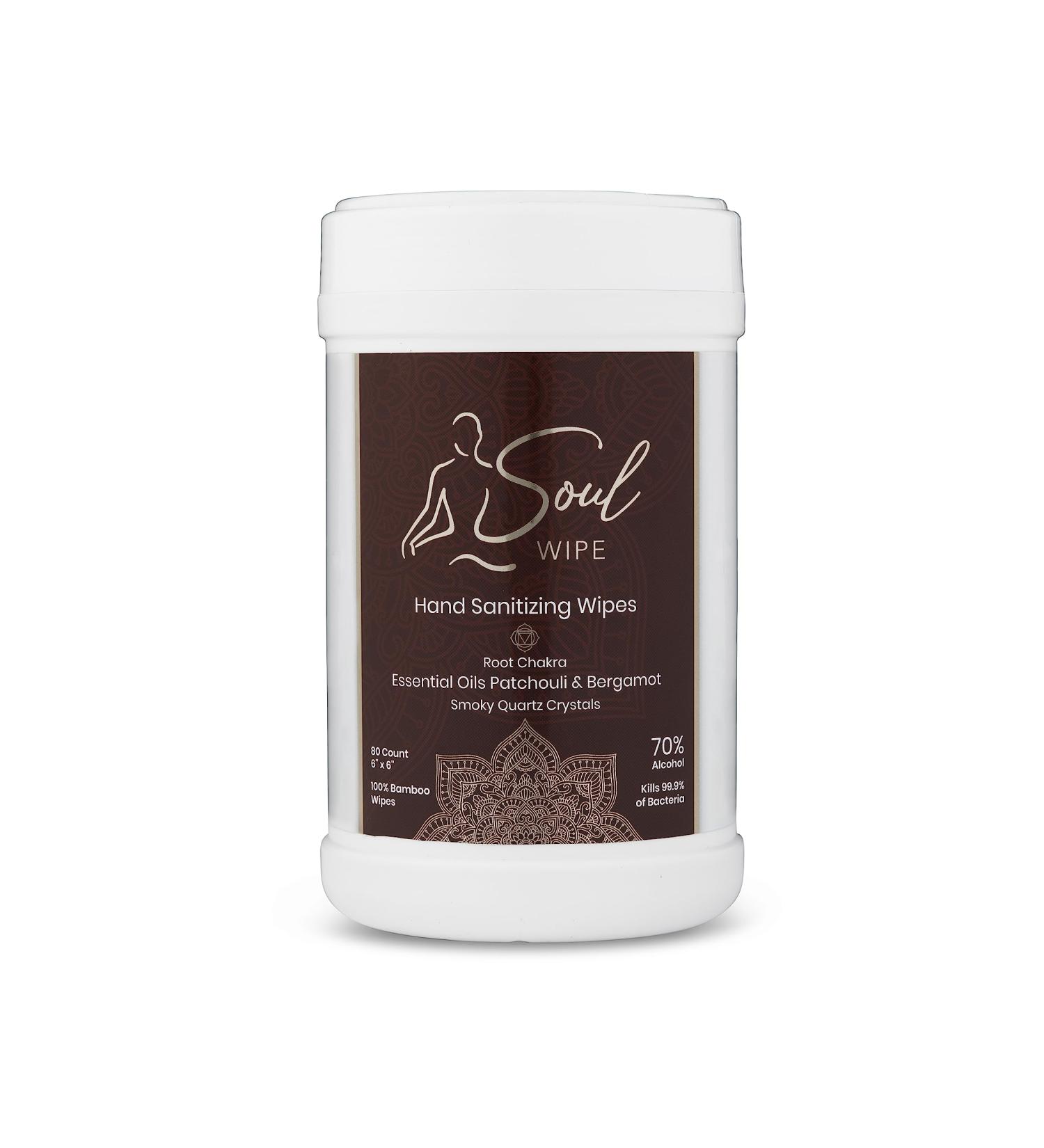 Soul Wipe Hand Sanitizing Wipe - Meditative Tool for Root Chakra Energy - Buy Online on GoSupps.com