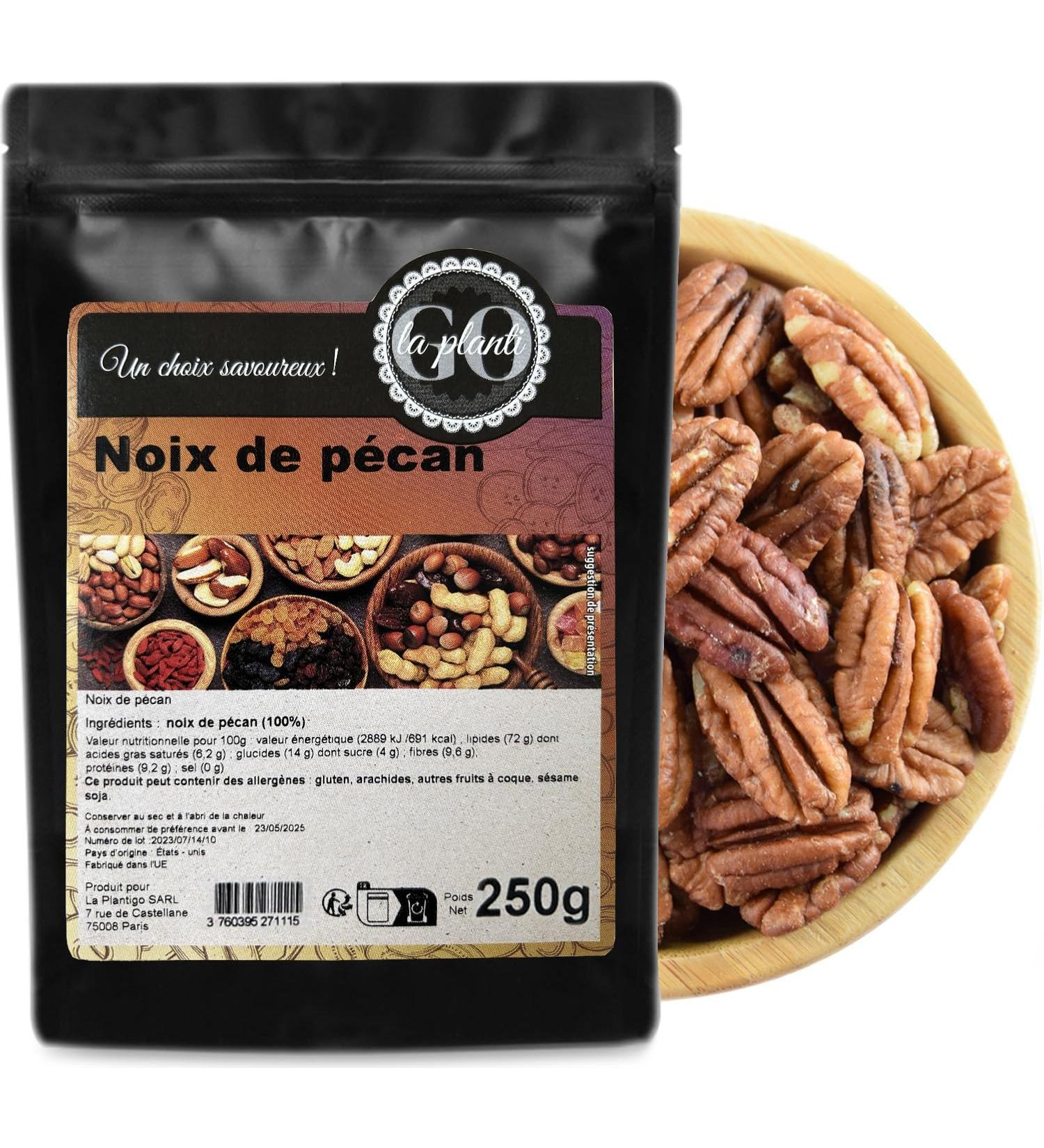 Pecan nuts 250 g - LA PLANTIGO - Buy Online on GoSupps.com