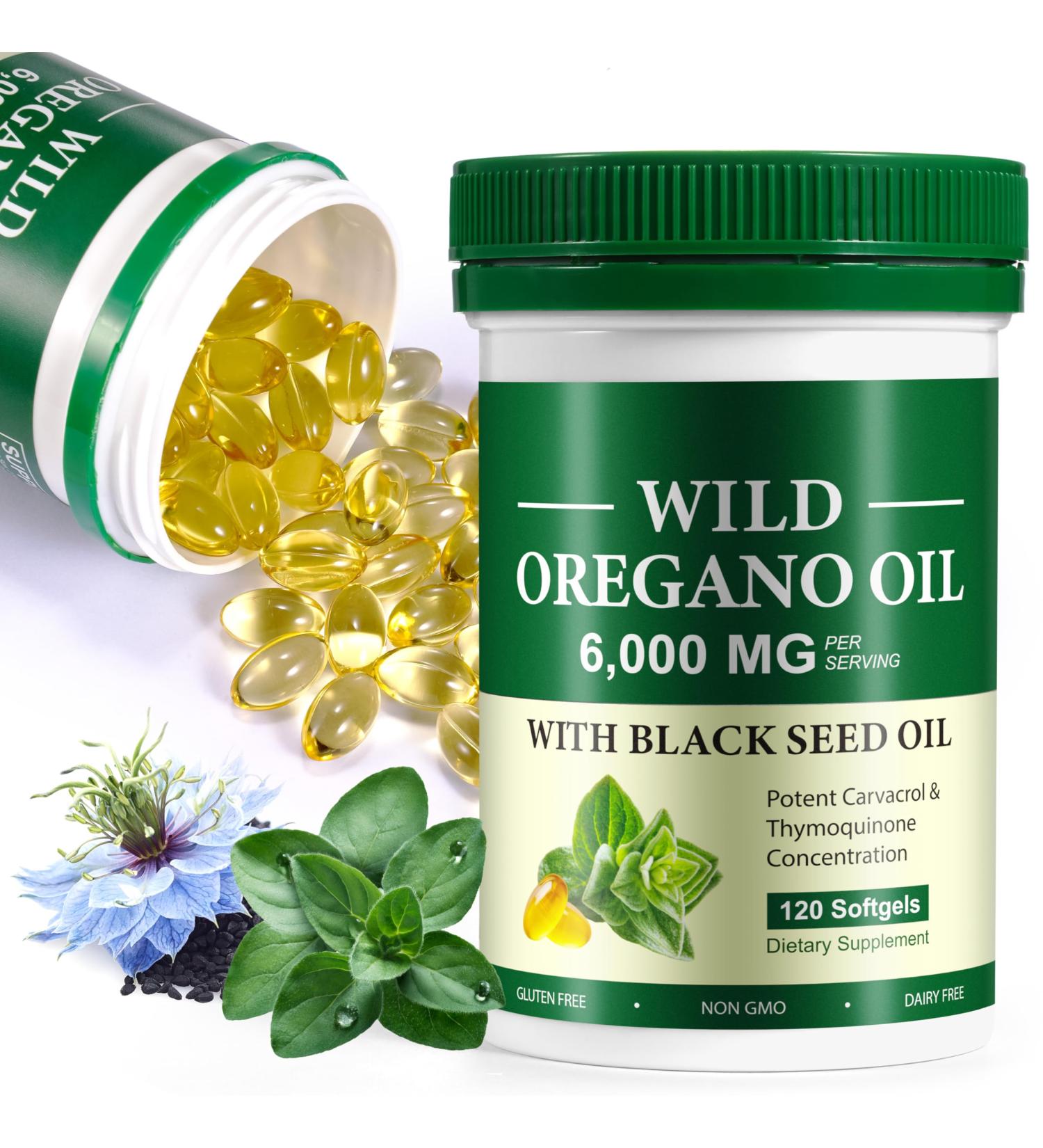 Huile d'origan aux graines noires huile d'origan with Black Seed Oil - Buy Online on GoSupps.com