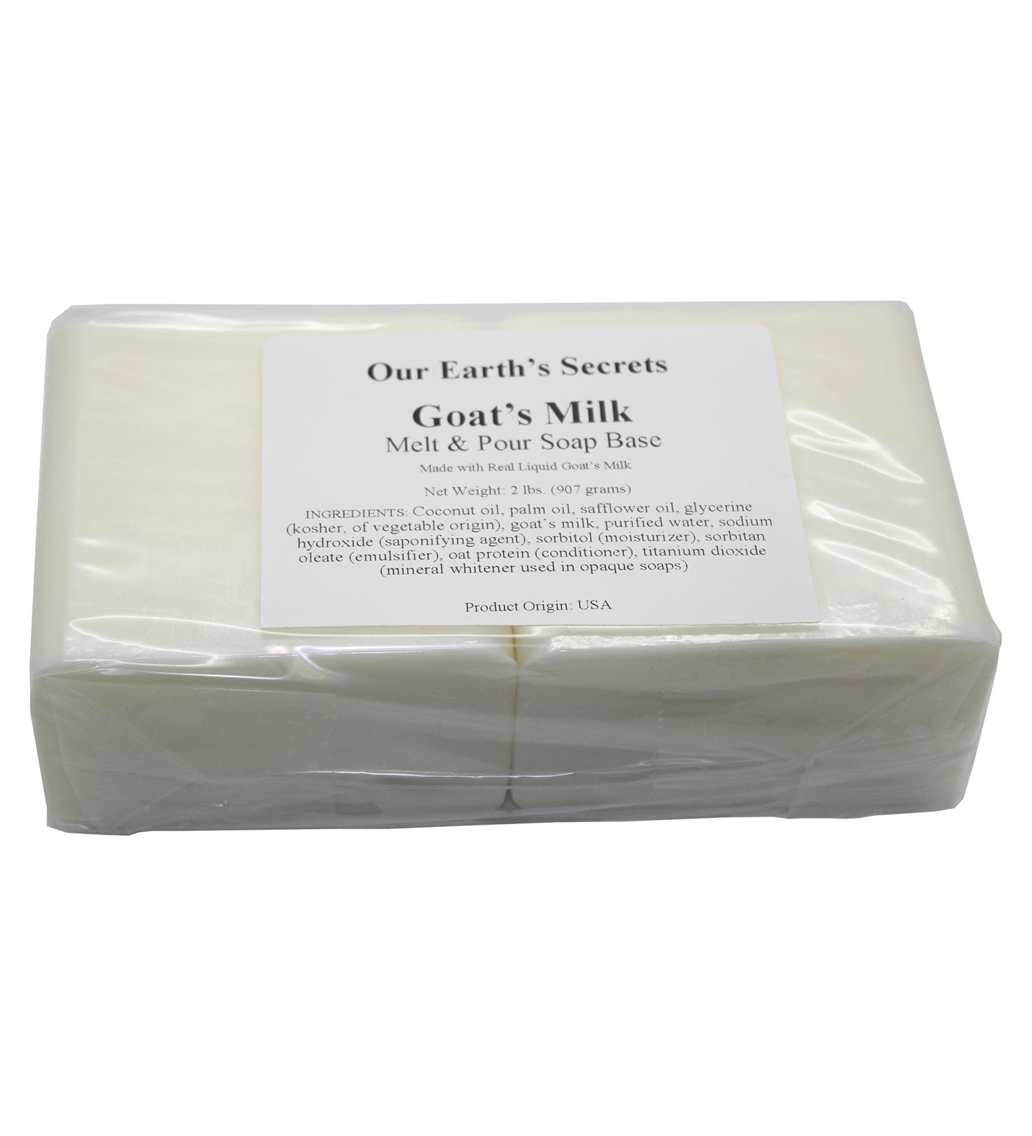 Organic Goats Milk Melt and Pour Soap Base - 2lbs | Gentle and Nourishing - Buy Online on GoSupps.com