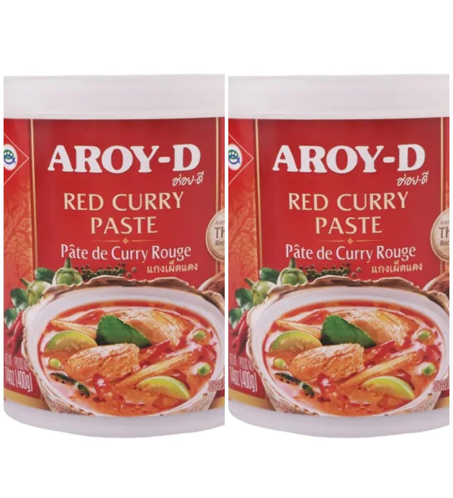 AROY-D RED CURRY PASTE PACK OF 2 (2X 400g) - Buy Online on GoSupps.com