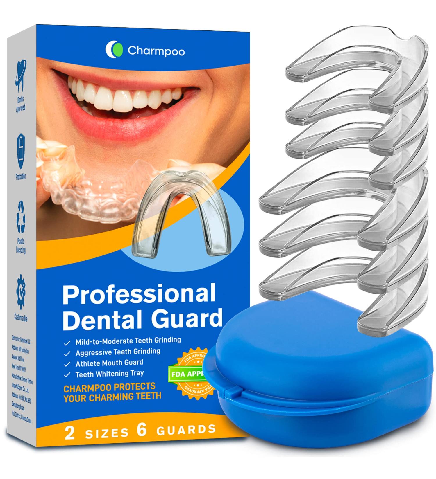 Night Guard for Teeth Grinding & Jaw Clenching Relief - Pack of 6 with 2 Sizes - Buy Online on GoSupps.com