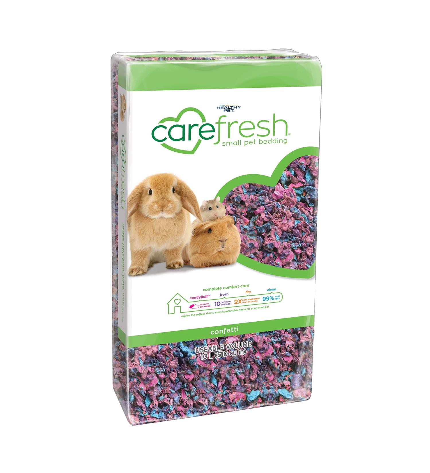 Carefresh Dust-Free Confetti Natural Paper Small Pet Bedding - 10L | Odor Control | Eco-Friendly - Buy Online on GoSupps.com