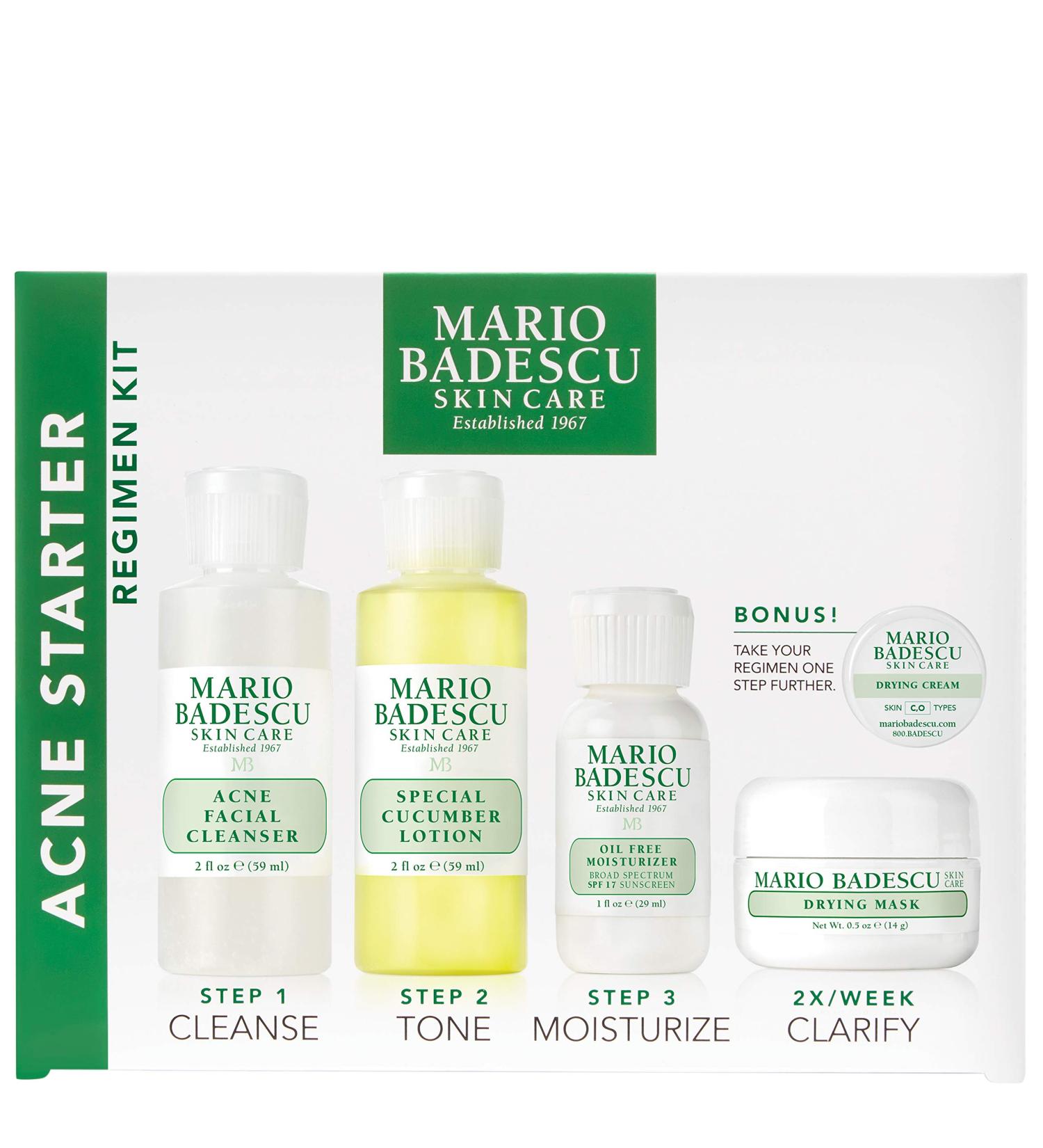 Mario Badescu Acne Starter Kit - Control & Repair Essentials for Clear Skin - Buy Online on GoSupps.com