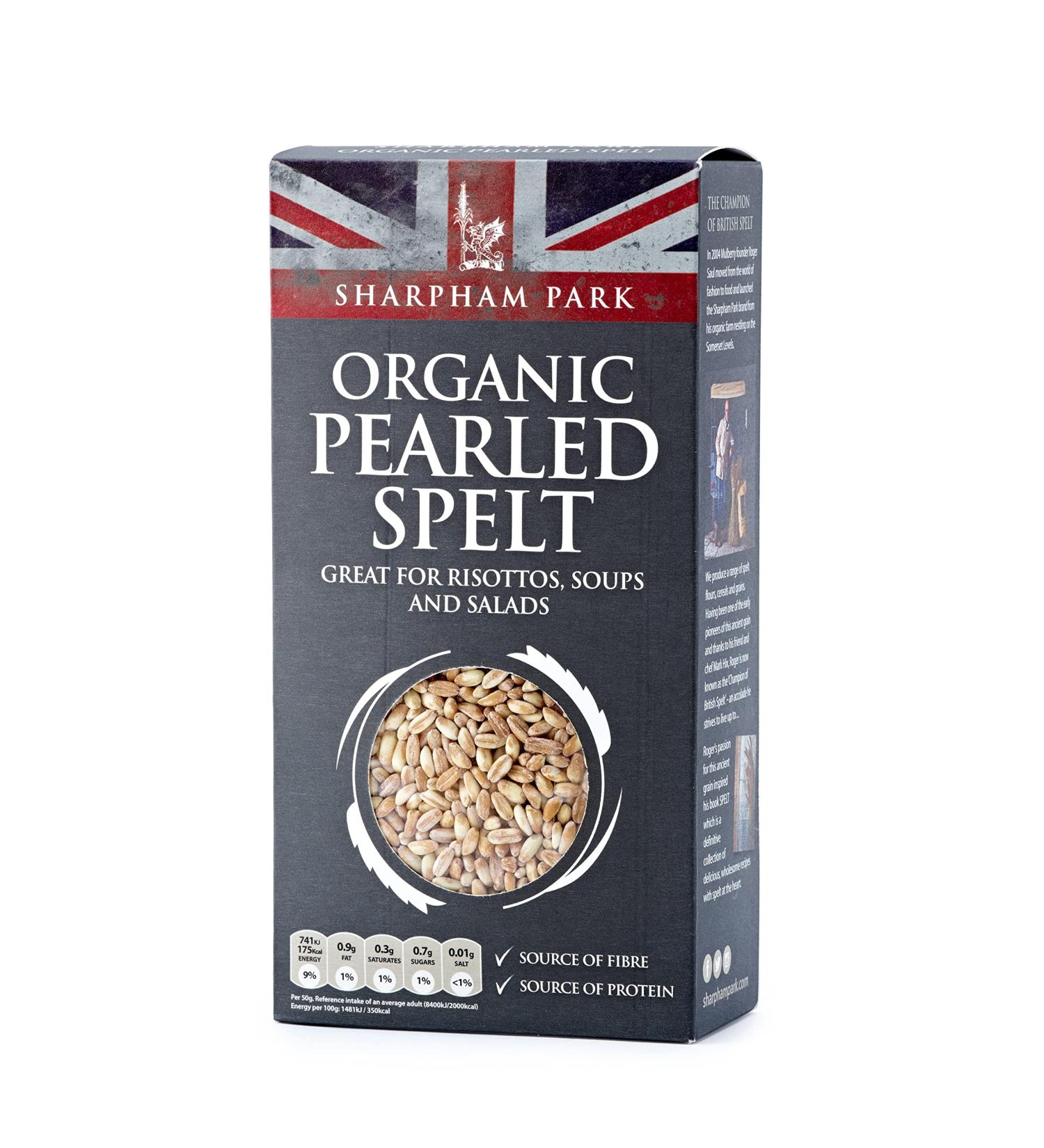 Sharpham Park Organic Pearled Spelt 500G - Buy Online on GoSupps.com
