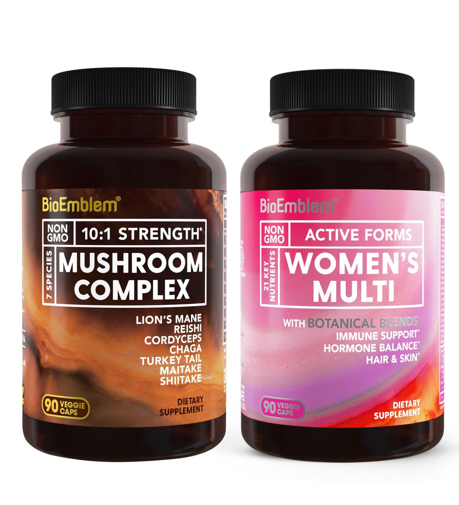 BioEmblem Women's Multivitamin and Mushroom Complex - Buy Online on GoSupps.com