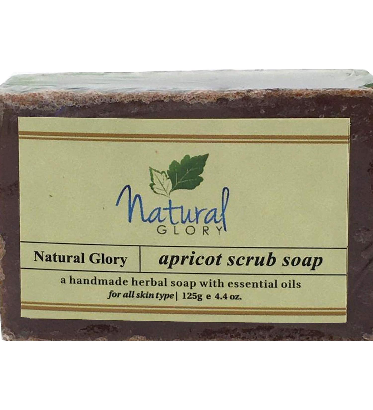 Apricot Scrub Soap Set of 4 Soaps Bar
