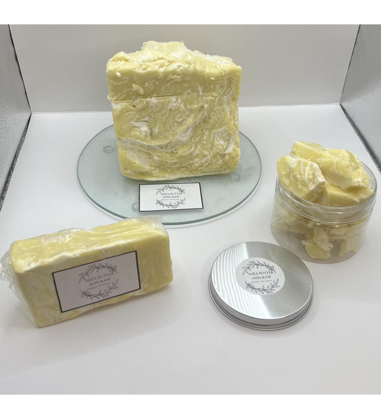 100% Pure Raw African Shea Butter - Unrefined Moisturizer for Hair Skin & DIY Projects - 16oz Block - Buy Online on GoSupps.com