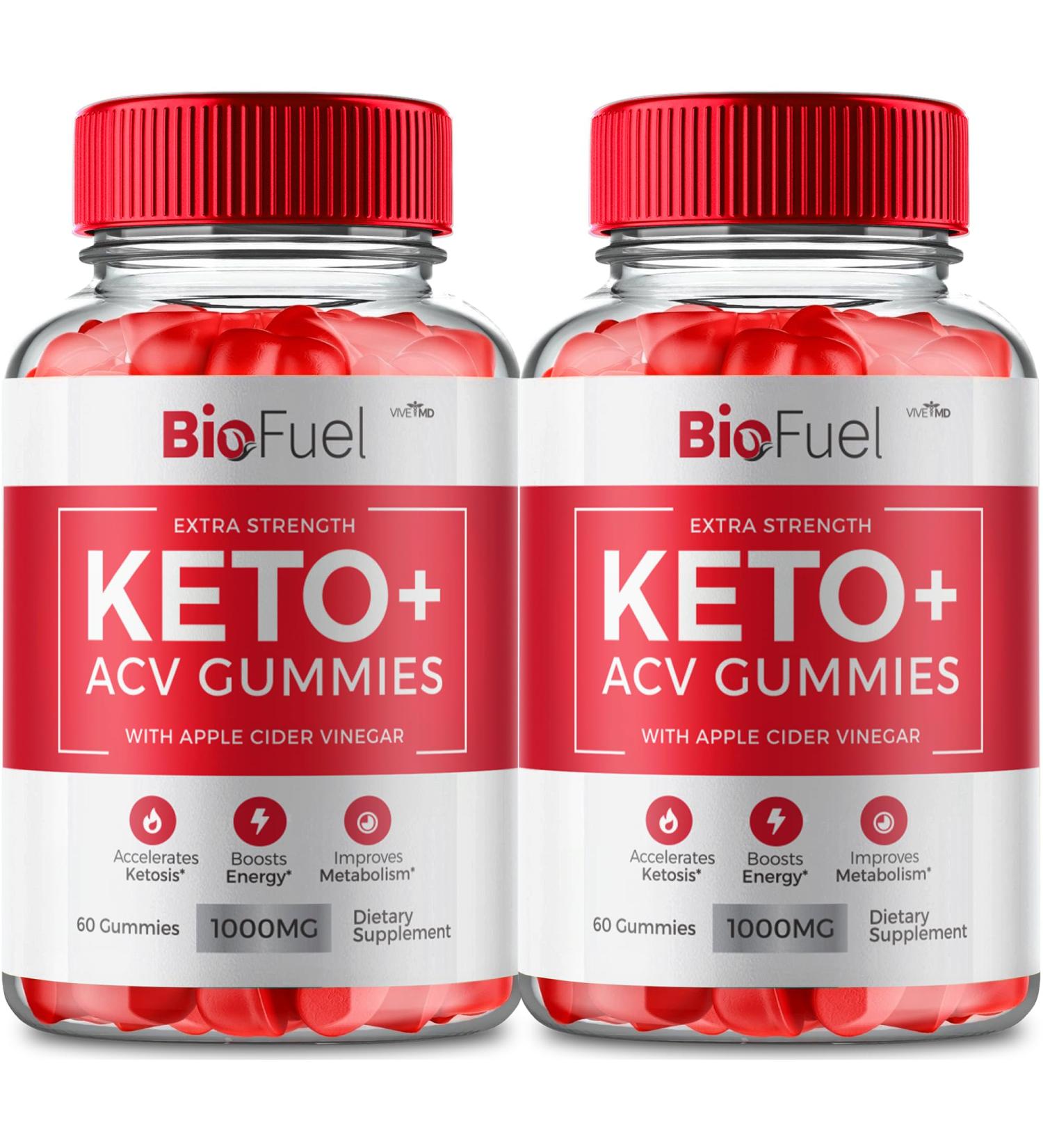 BioFuel Keto ACV Gummies - Official Extra Strength Supplement with Apple Cider Vinegar Vitamin B6 & B12 - 2 Pack Reviews - Buy Online on GoSupps.com
