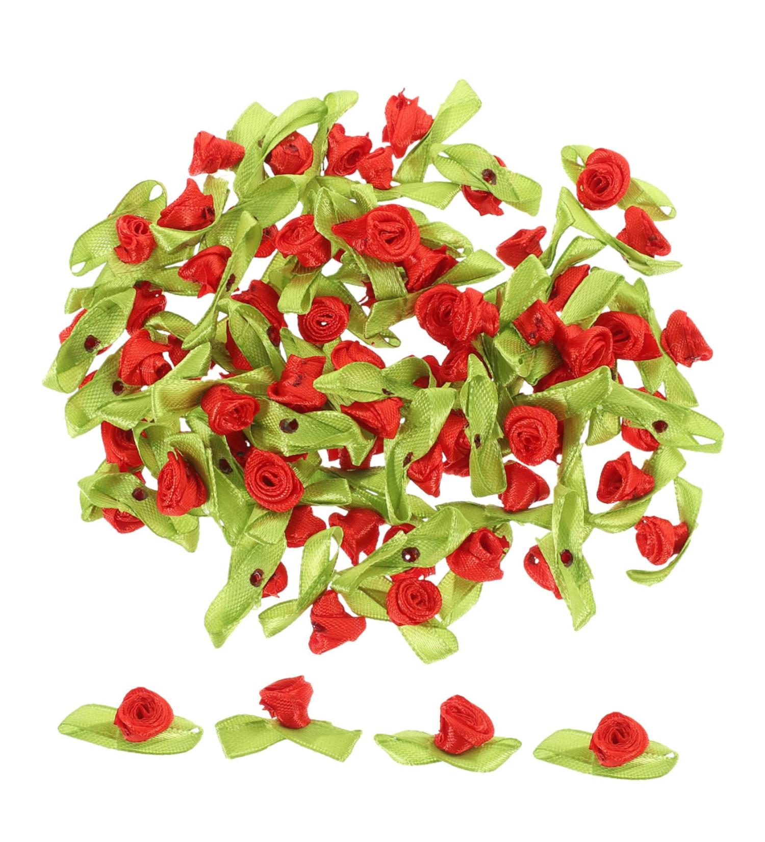 COHEALI 500pcs Small Shape Patches Bag Leaves Scarf Headdress with Diy Dress Heads Crafts Flowers Floral Red 3.00X2.00X1.80CM - Buy Online on GoSupps.com