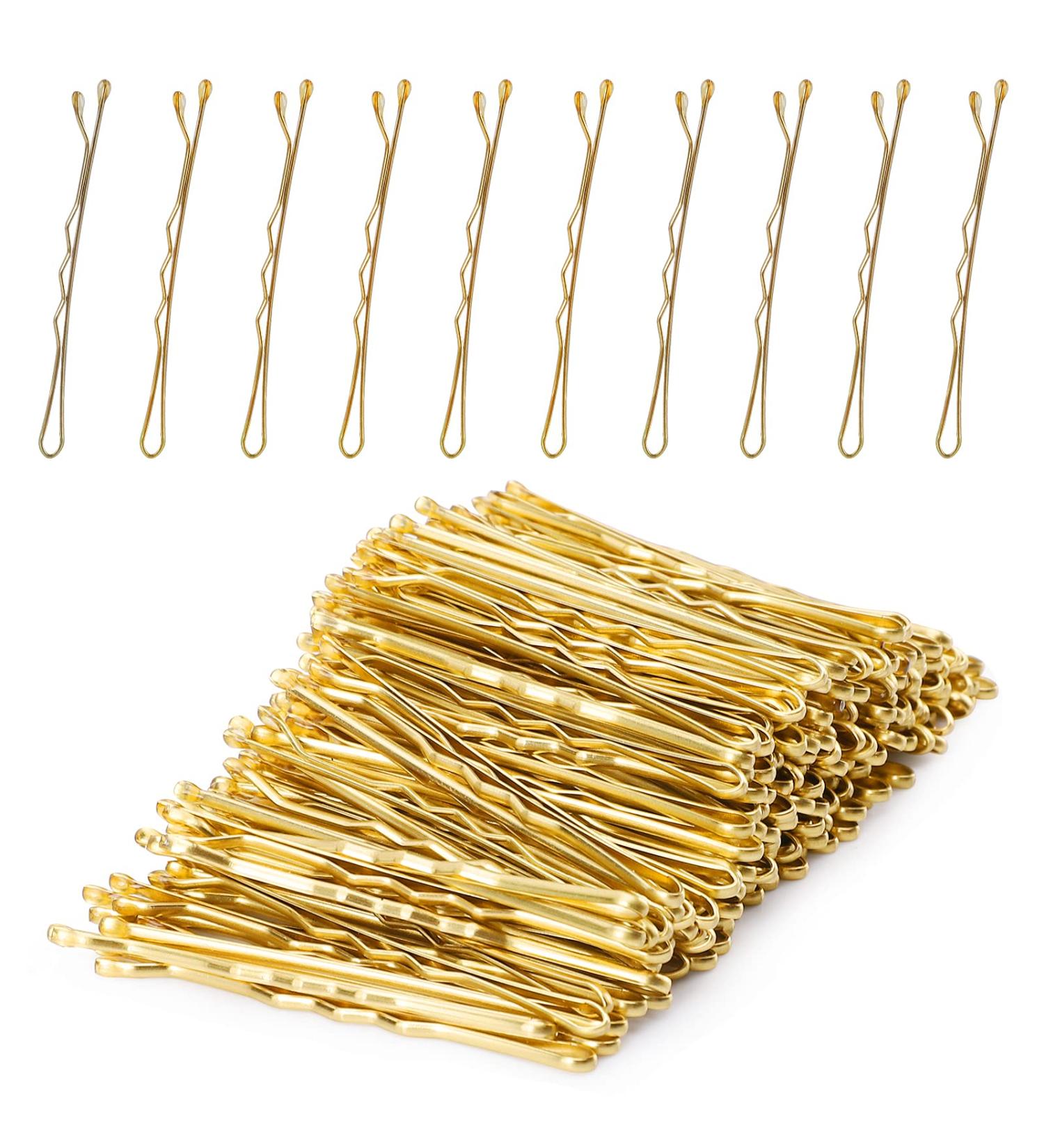Laicky 200 Count Blond Hairpins for Women & Girls - Invisible Wave Hair Clips in Box | Bulk Hair Jewelry (5.2cm) - Buy Online on GoSupps.com