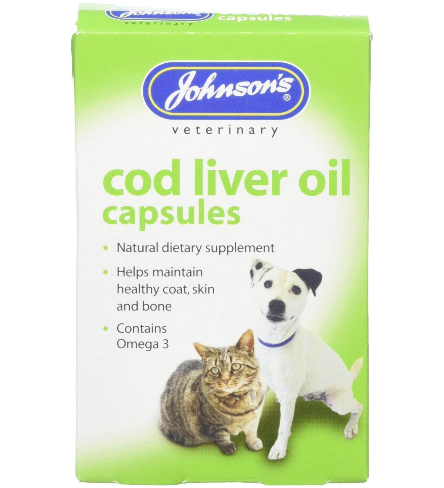 Johnsons Veterinary Products Cod Liver Capsules - Buy Online on GoSupps.com