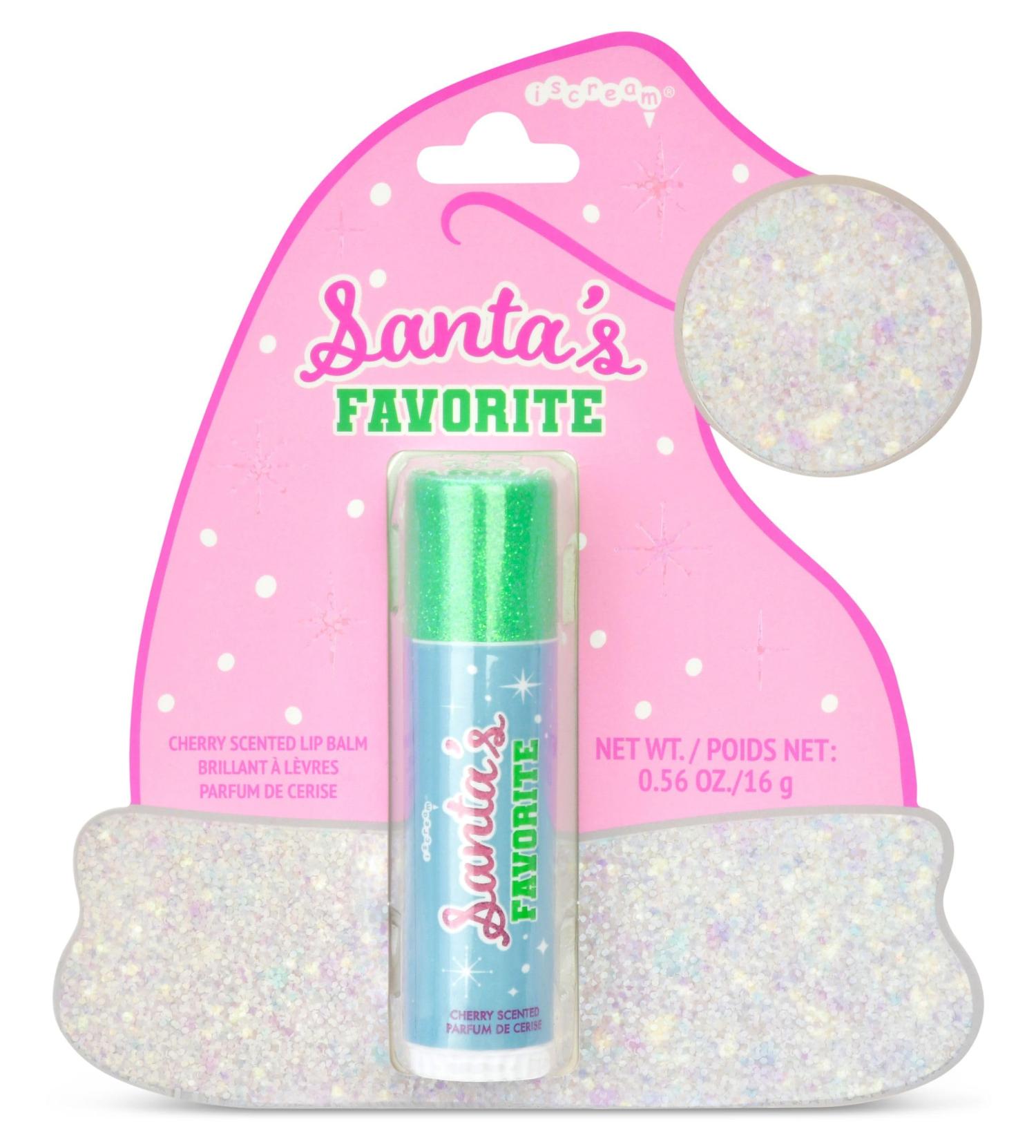 iscream Santa's Favorite Cherry Scented Holiday Lip Balm Santa's Favorite Balm - Buy Online on GoSupps.com
