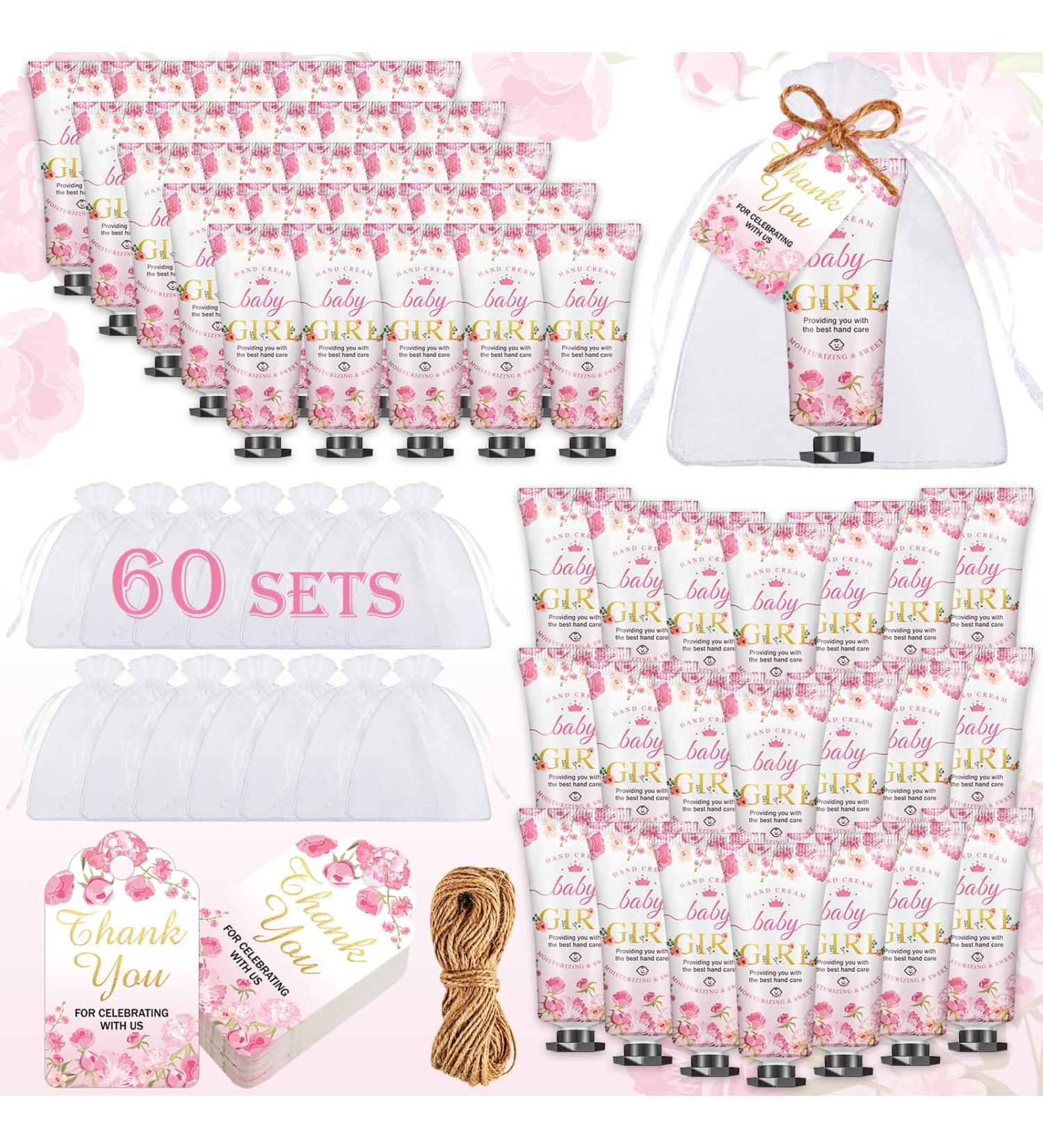 60 Sets Baby Shower Hand Cream - Perfect Wedding & Party Favors Gifts for Guests | Travel Size Hand Lotion Bulk - Ideal Thank You Gifts for Baby Girls - Buy Online on GoSupps.com