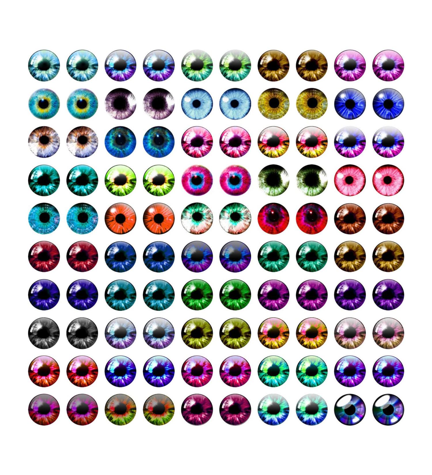 100PCS 8mm Glass Cabochon for Clay Doll Making and Jewelry DIY - Christmas Gift - Buy Online on GoSupps.com