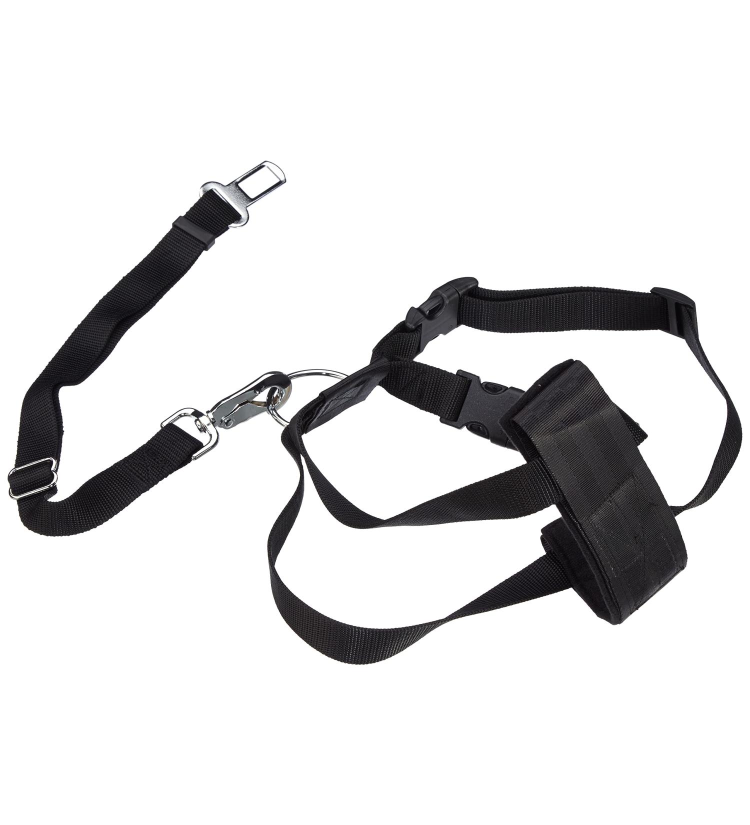 Trixie Black Car Dishes Size L - Adjustable Dog Harness for Large Dogs (Chest 70-90 cm) | Secure Travel Solution - Buy Online on GoSupps.com