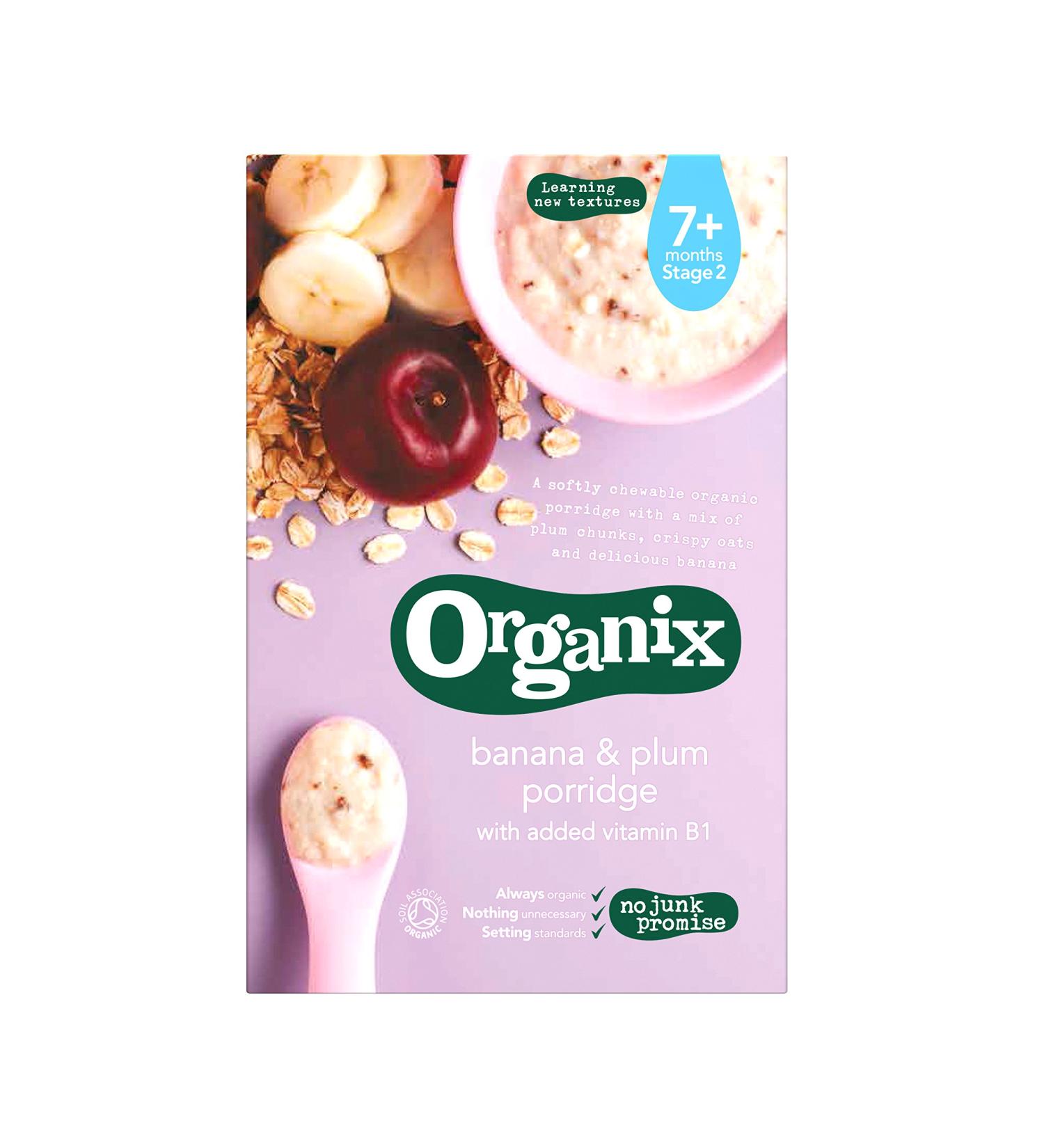 Organix Organic Banana Plum Porridge 200g - Nutritious Baby Food - Buy Online on GoSupps.com