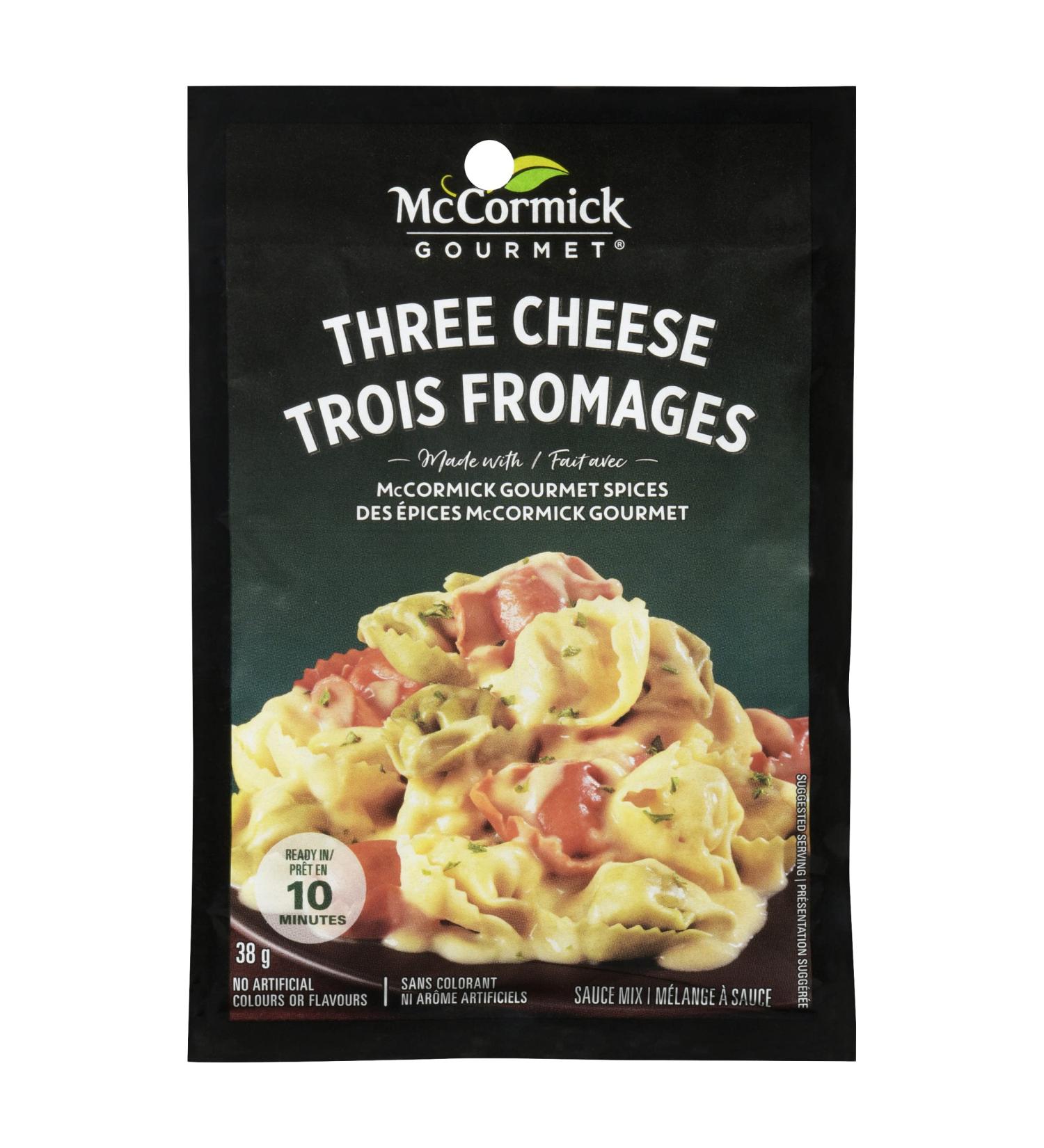 McCormick Gourmet Premium Quality Dry Sauce Mix Three Cheese 38g - Packaging may vary - Buy Online on GoSupps.com