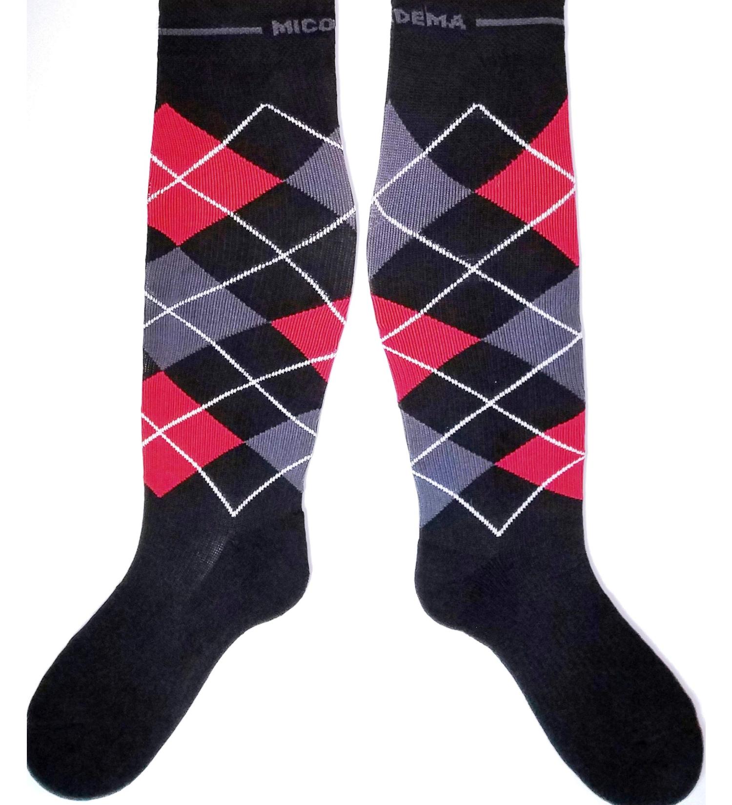 Compression Socks for Men with Wide Calves - Thick Diabetic Ankle & Arch Support in XL & XW - Red Gray Black & Multi-Colored Options - Buy Online on GoSupps.com