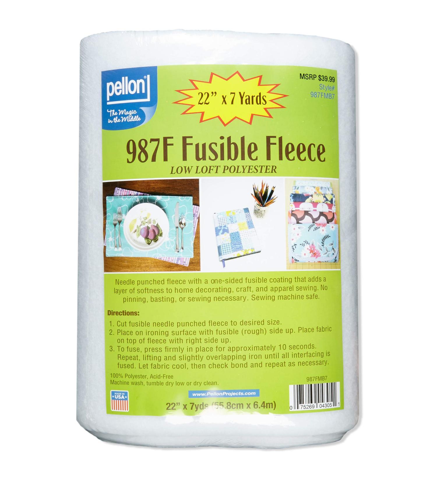 Pellon 987F Fusible Fleece Fabric Bolt - 7 Yards | Shop Now and Save! - Buy Online on GoSupps.com