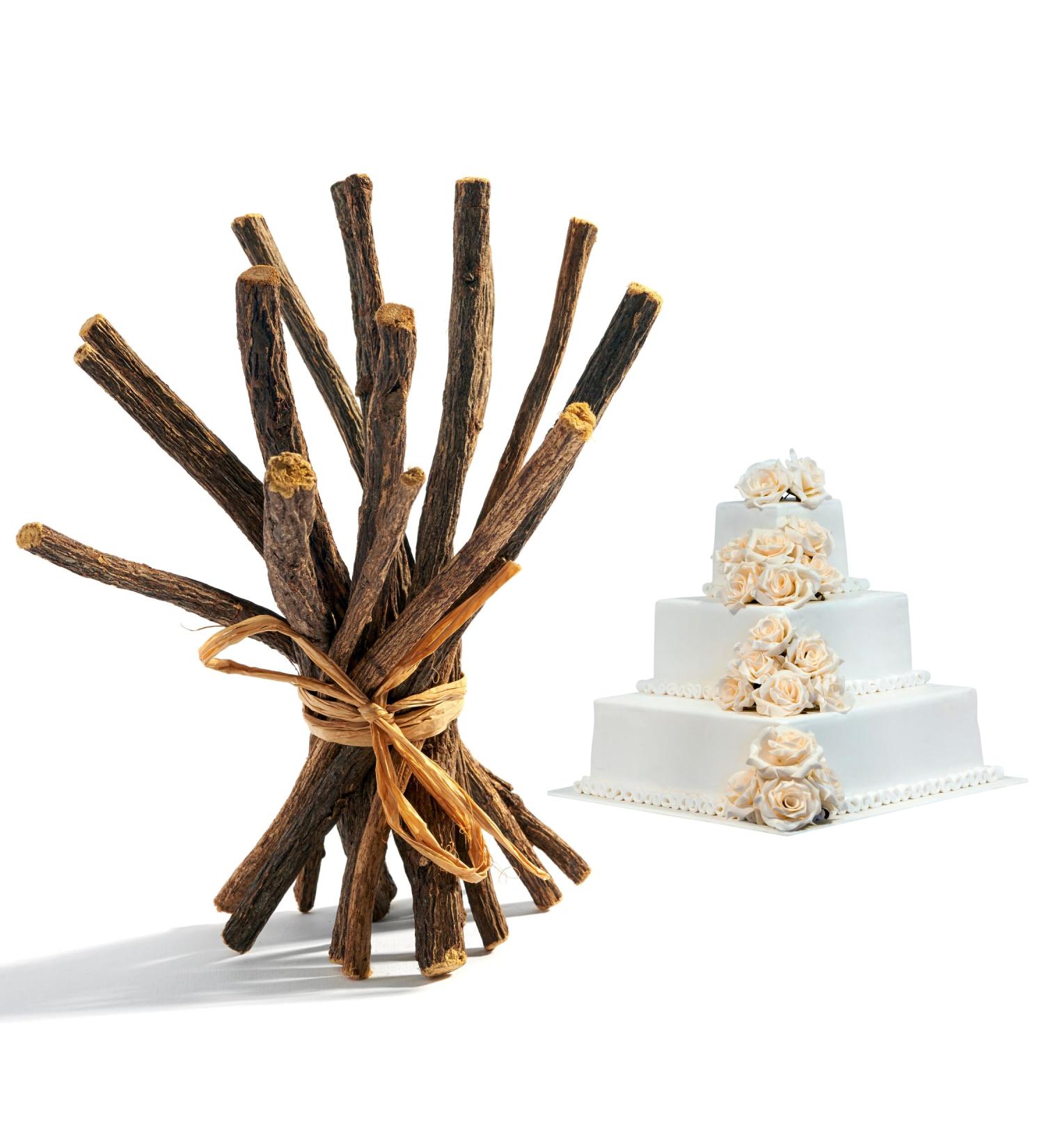 Aroma Depot White Cake 8 oz. Flavored Licorice Root Chew Sticks - 100% Pure Natural - Oral Health & Fresh Breath - Individual Sticks 6.5-7 inches - Glycyrrhiza Glabra from Turkey - Buy Online on GoSupps.com