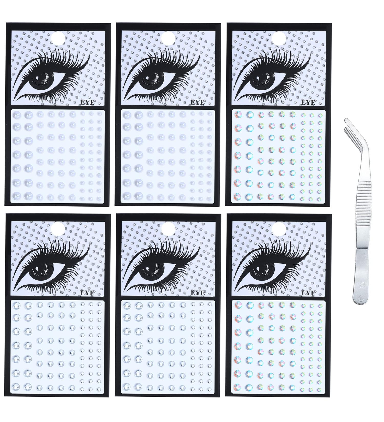 HAIAISO Face Gems & Rhinestone Stickers - Self-Adhesive Eye Jewels for Makeup Nail Art & Hair Styling - Colorful Pearl Rhinestones for Women - Buy Online on GoSupps.com