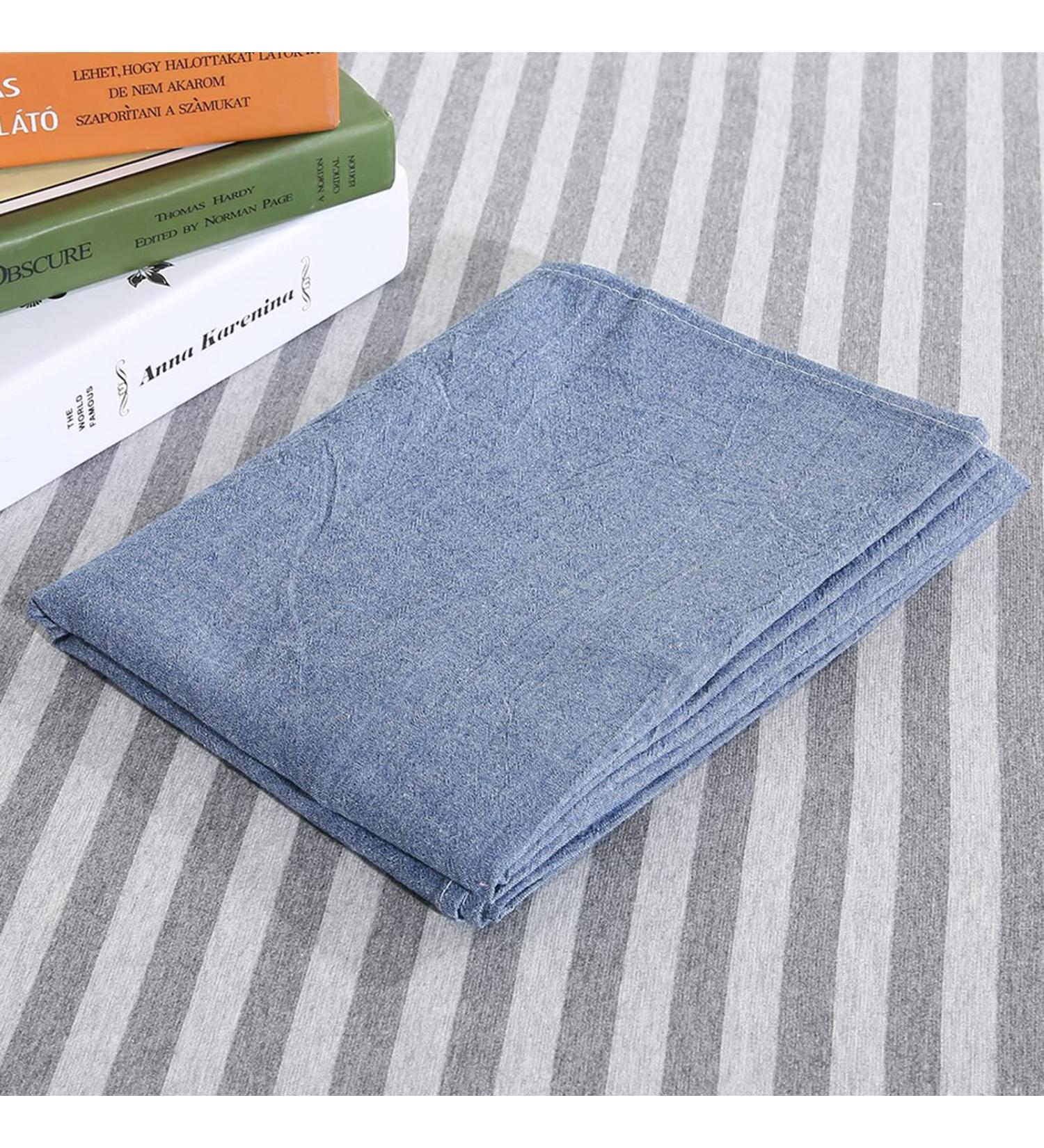 Buy Verdant Touch Cotton Bed Sheet Cover - Massage Spa Couch with Face Breathing Hole - Navy Blue | International Shipping Available - Buy Online on GoSupps.com