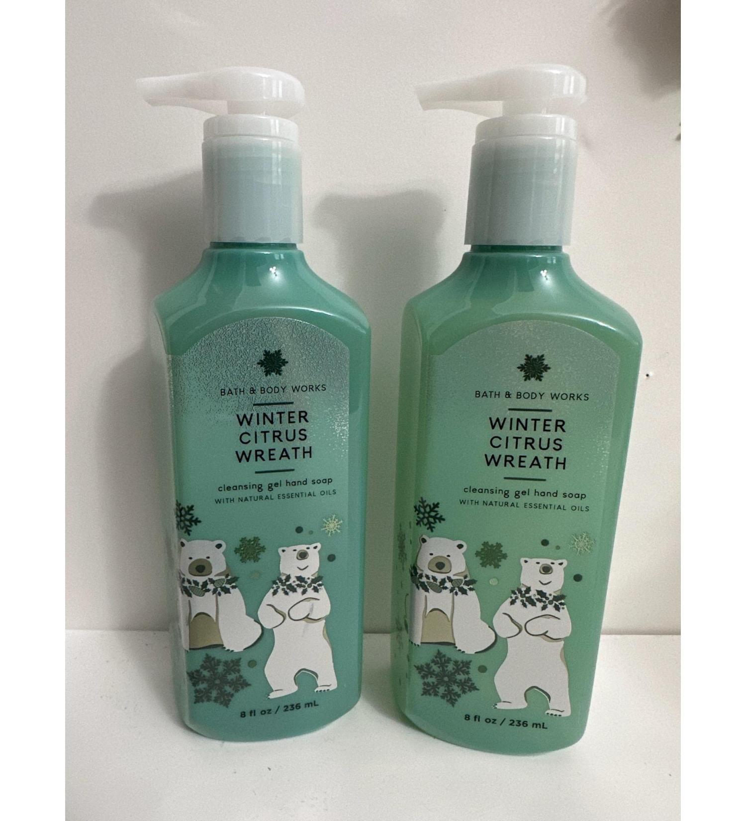 Bath & Body Works Bath and Body Works Winter Citrus Wreath Gentle Foaming Hand Soap 8.75 Ounce 2-Pack (Winter Wreath) 17.5 fluid_ounces Winter Citrus Wreath 8.75 Ounce