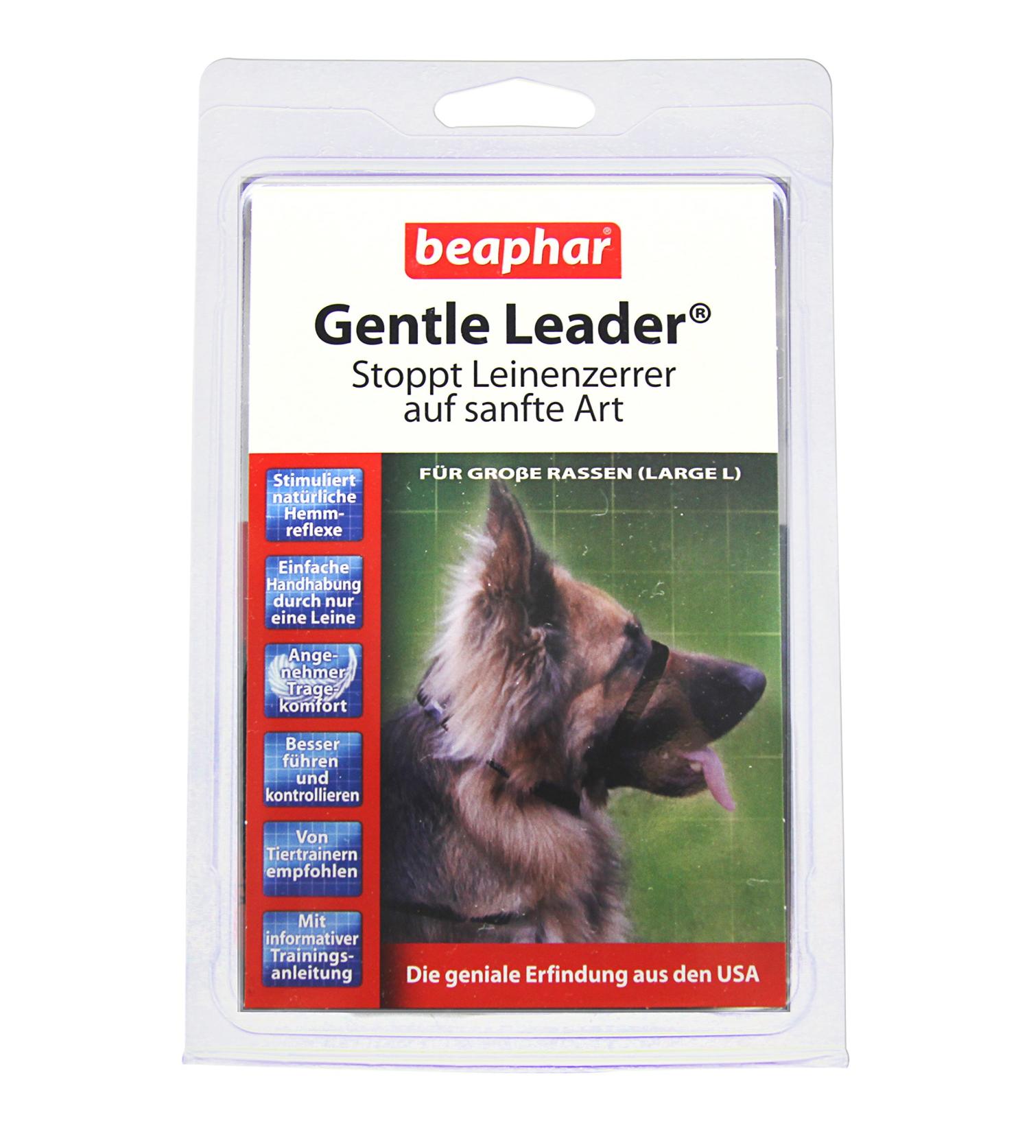 Gentle Leader for dogs training aid for dogs that strain lead and control better training collar for dogs colour: black