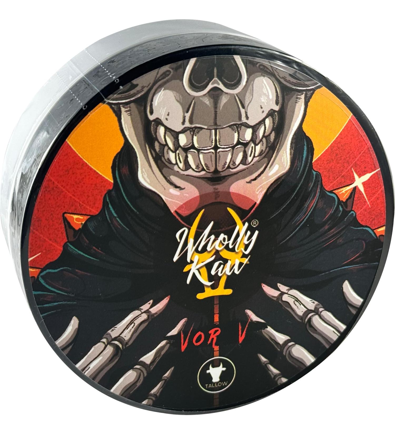 Vor V Tallow Shaving Soap | Donkey & Water Buffalo Milk | Omega 3 & 6 | Leather & Raspberry Scent - Buy Online on GoSupps.com