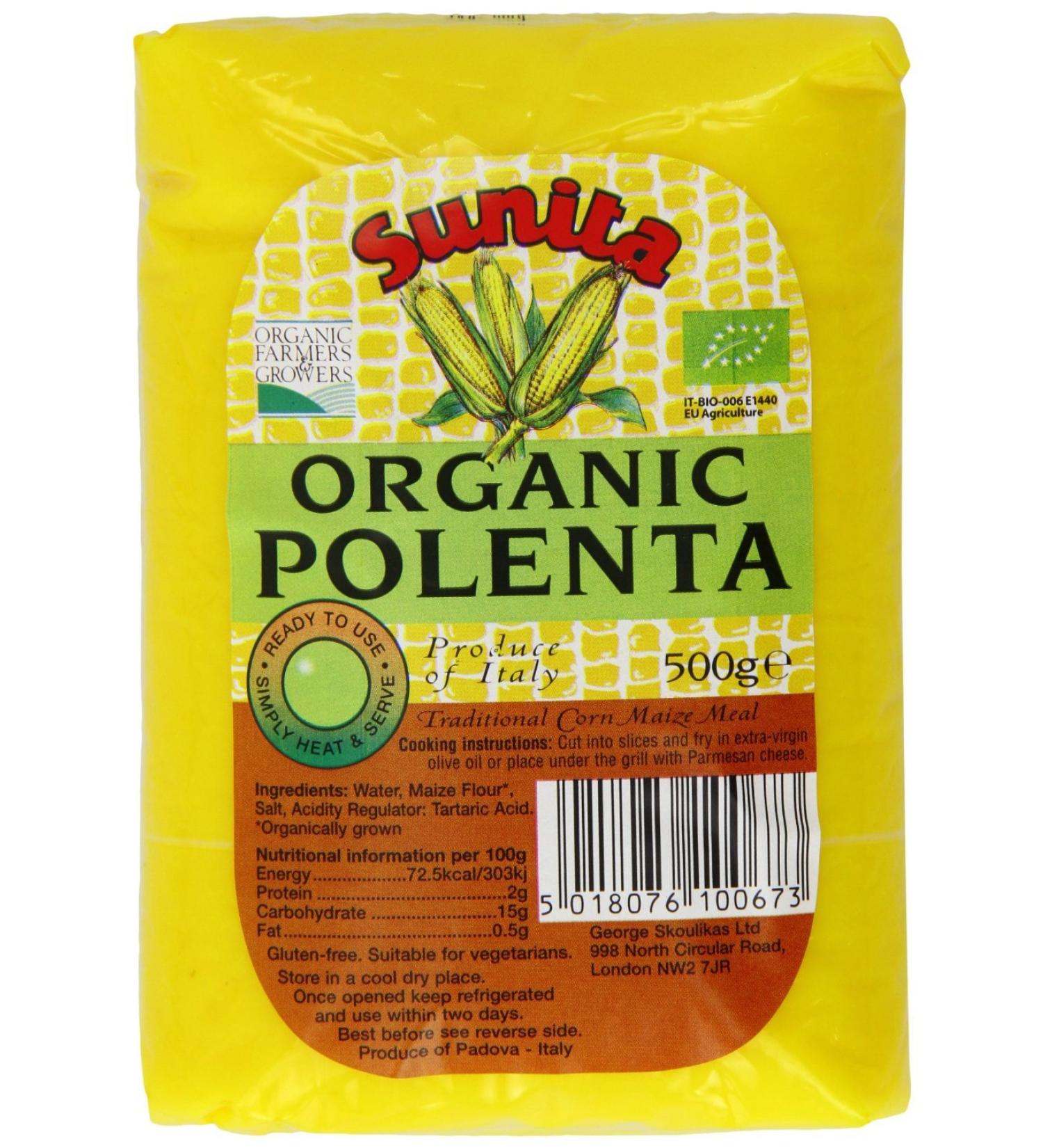 Sunita Org Polenta RTE 500g