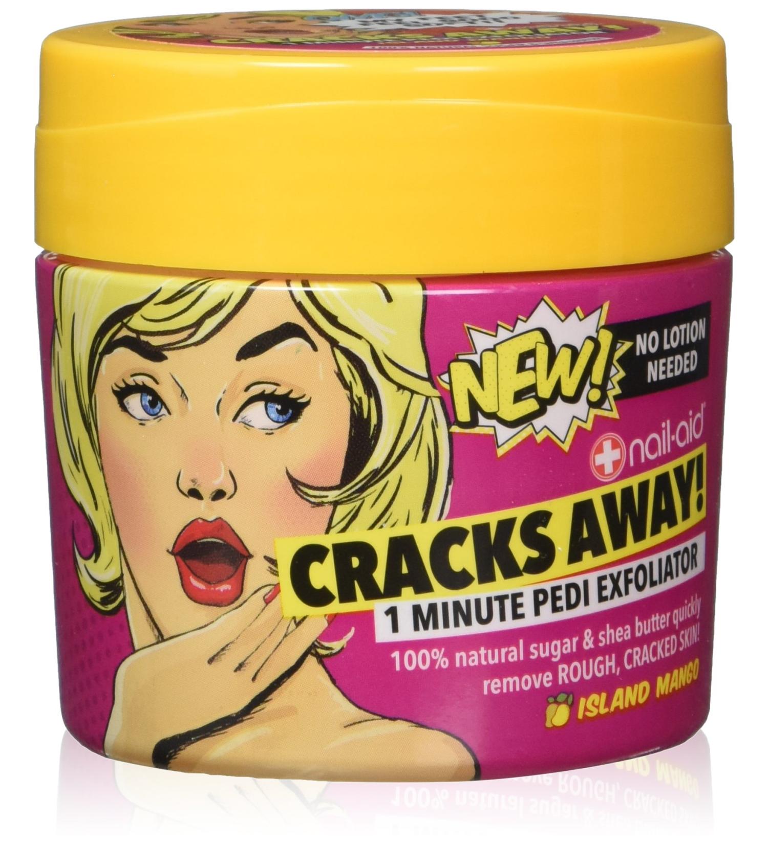 NAIL-AID Cracks Away 1 Minute Pedi Exfoliator - Clear Mango - 7.0 Fl Oz - Buy Online on GoSupps.com