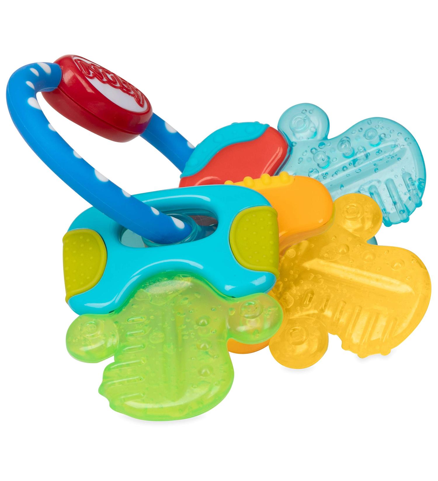 Nuby IcyBite Keys Teether - Soothing Blue Teether for 3+ Months - Buy Online on GoSupps.com