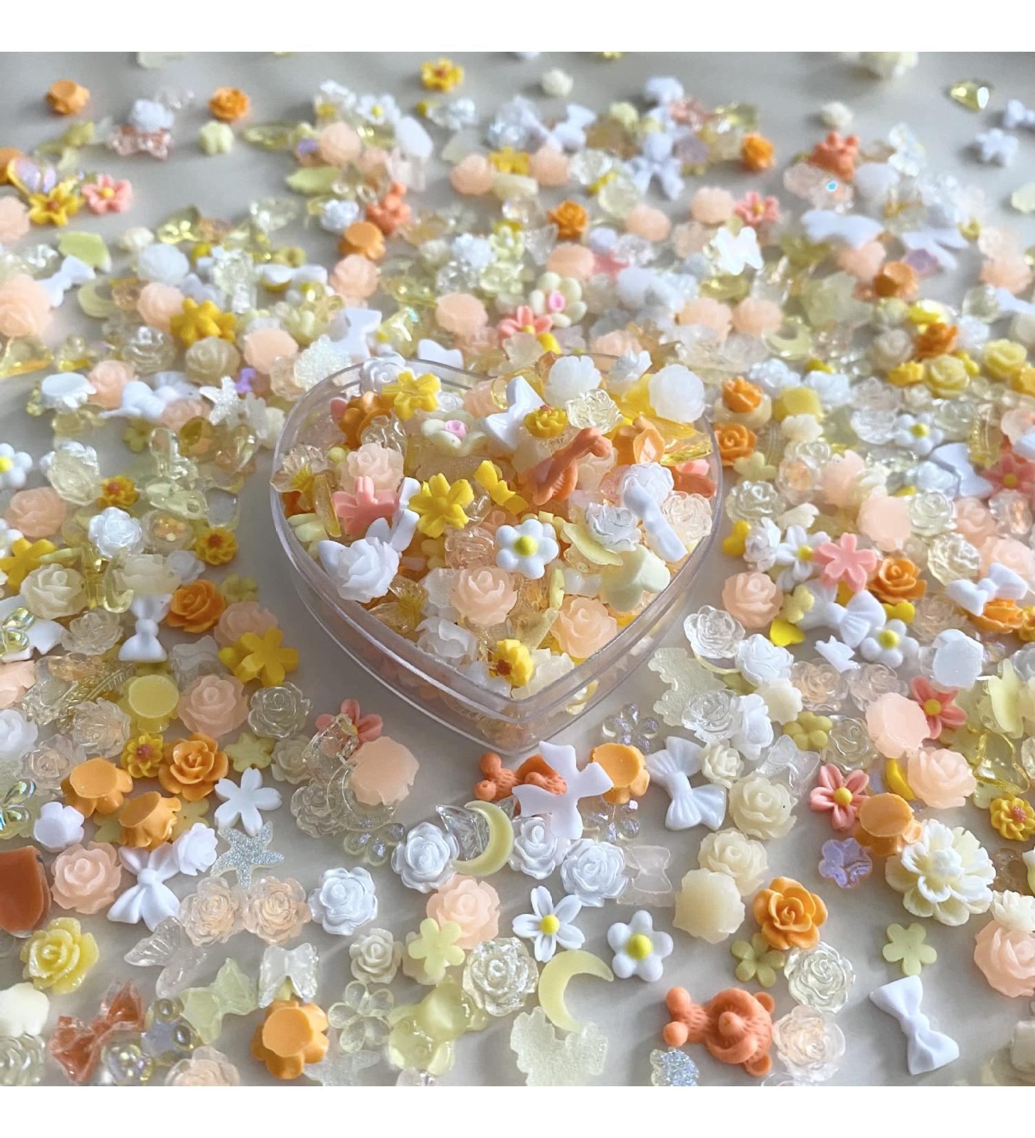 3D Colorful Camellia Nail Art Charms - Wedding Butterfly Design - Buy Online on GoSupps.com