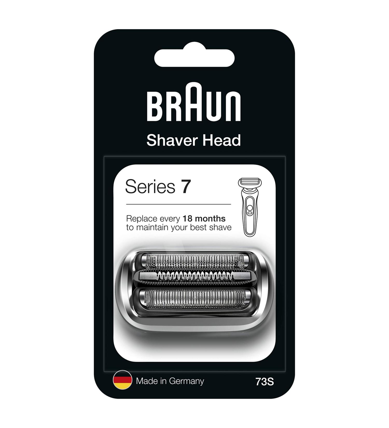 Braun Series 7 Electric Shaver Replacement Head - Compatible with Series 7 Shavers 73S - Silver - Buy Online on GoSupps.com