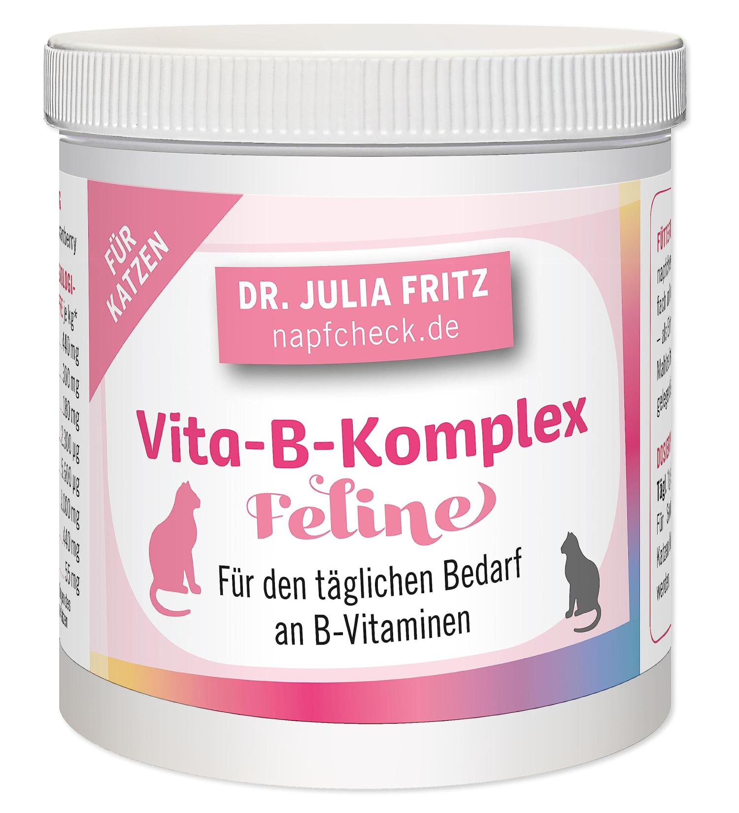 Napfcheck Vitamin B for Cats - Vita-B Complex Feline Supplement | 100g - Boost Cat Health & Vitality - Buy Online on GoSupps.com