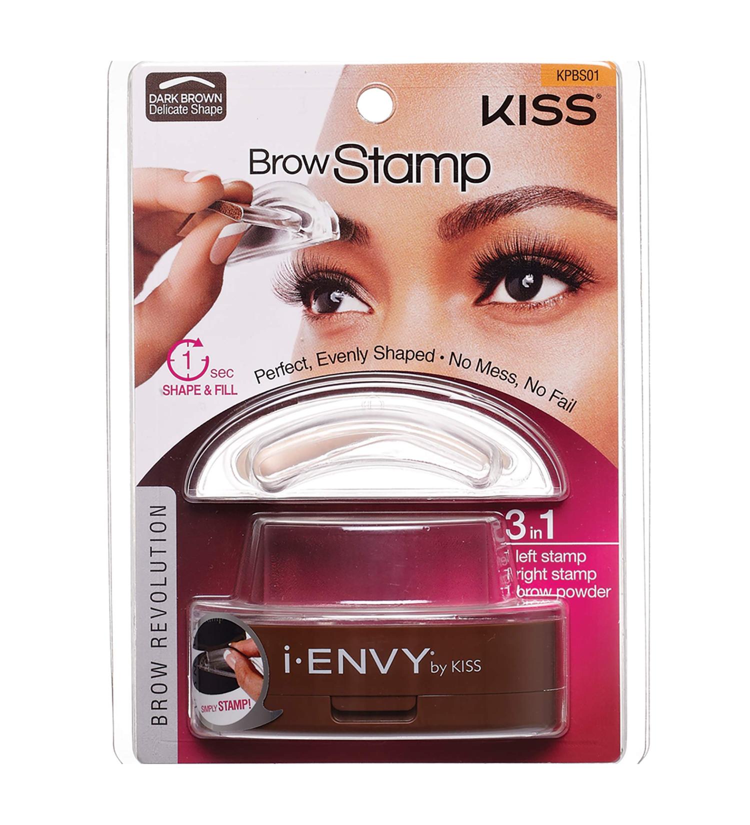 i ENVY BY KISS Brow Stamp Dark Brown KPBS01 - Perfect Eyebrow Solution - Buy Online on GoSupps.com