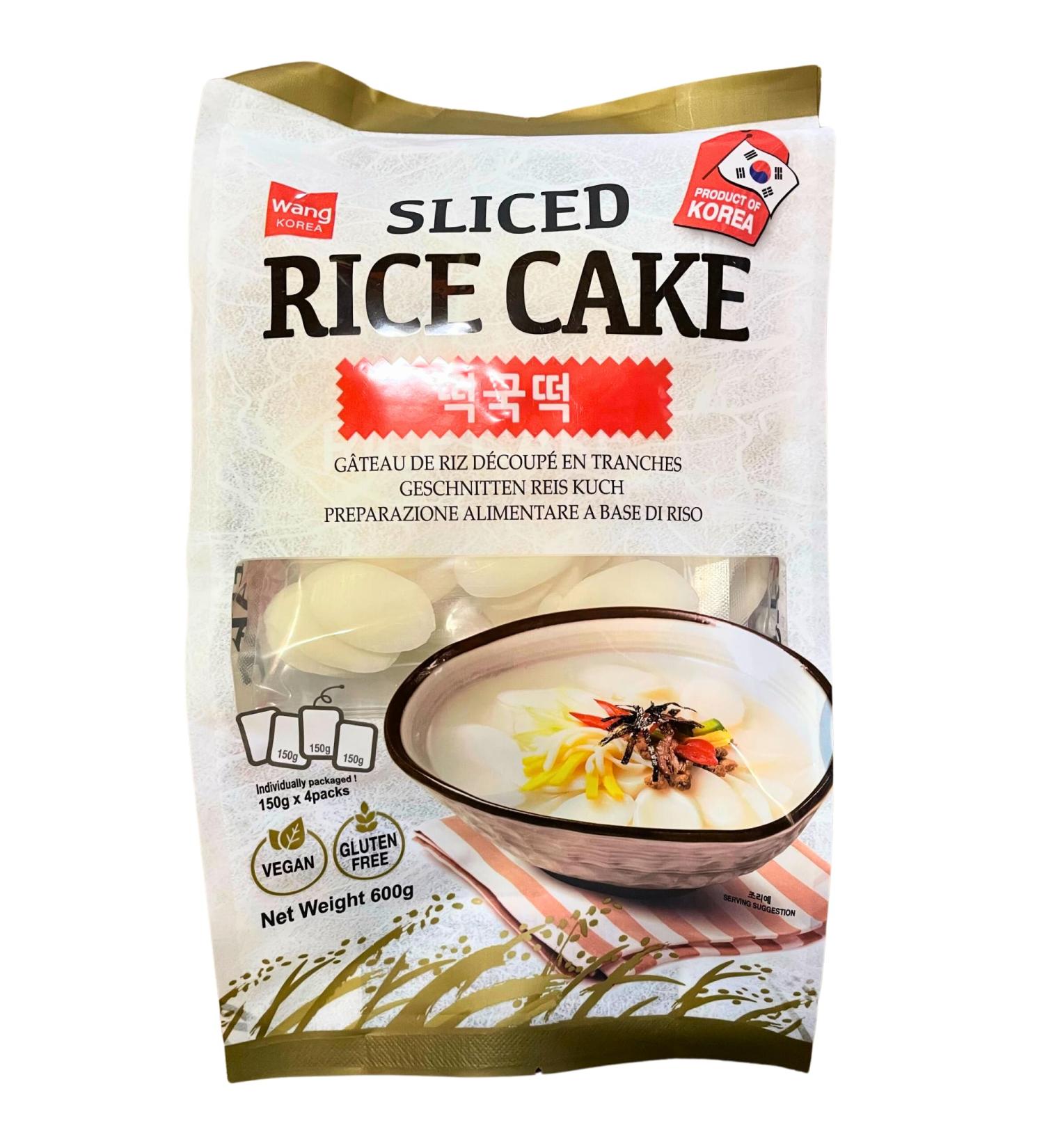 VMART Sliced Rice Cake Tteokbokki Topokki (600g) - Gluten Free & Vegan, 4 x 150g Packs - Buy Online on GoSupps.com