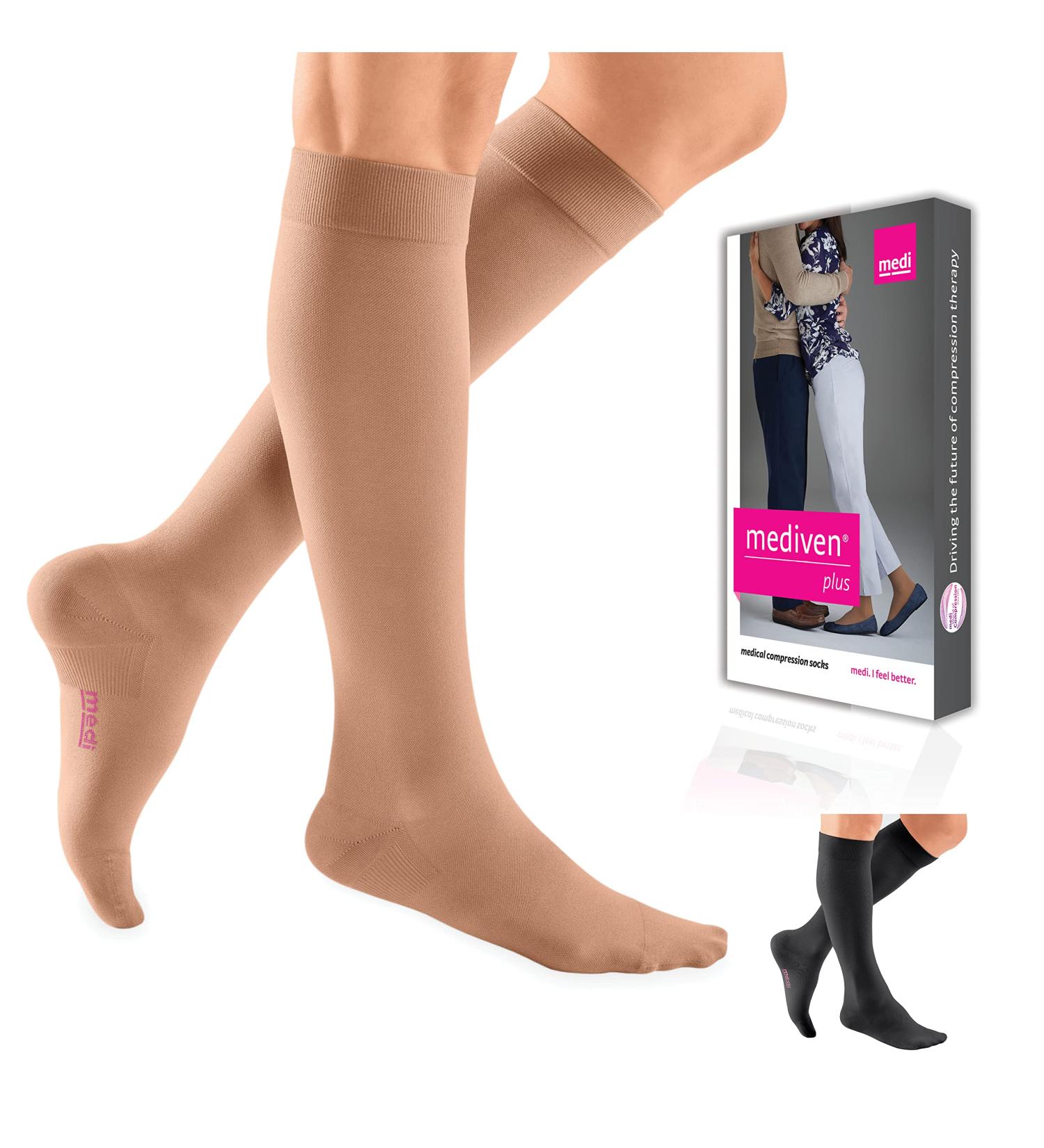 Shop Mediven Plus Calf High Compression Stockings for Men & Women - 30-40 mmHg Closed Toe - International Shipping Available - Buy Online on GoSupps.com