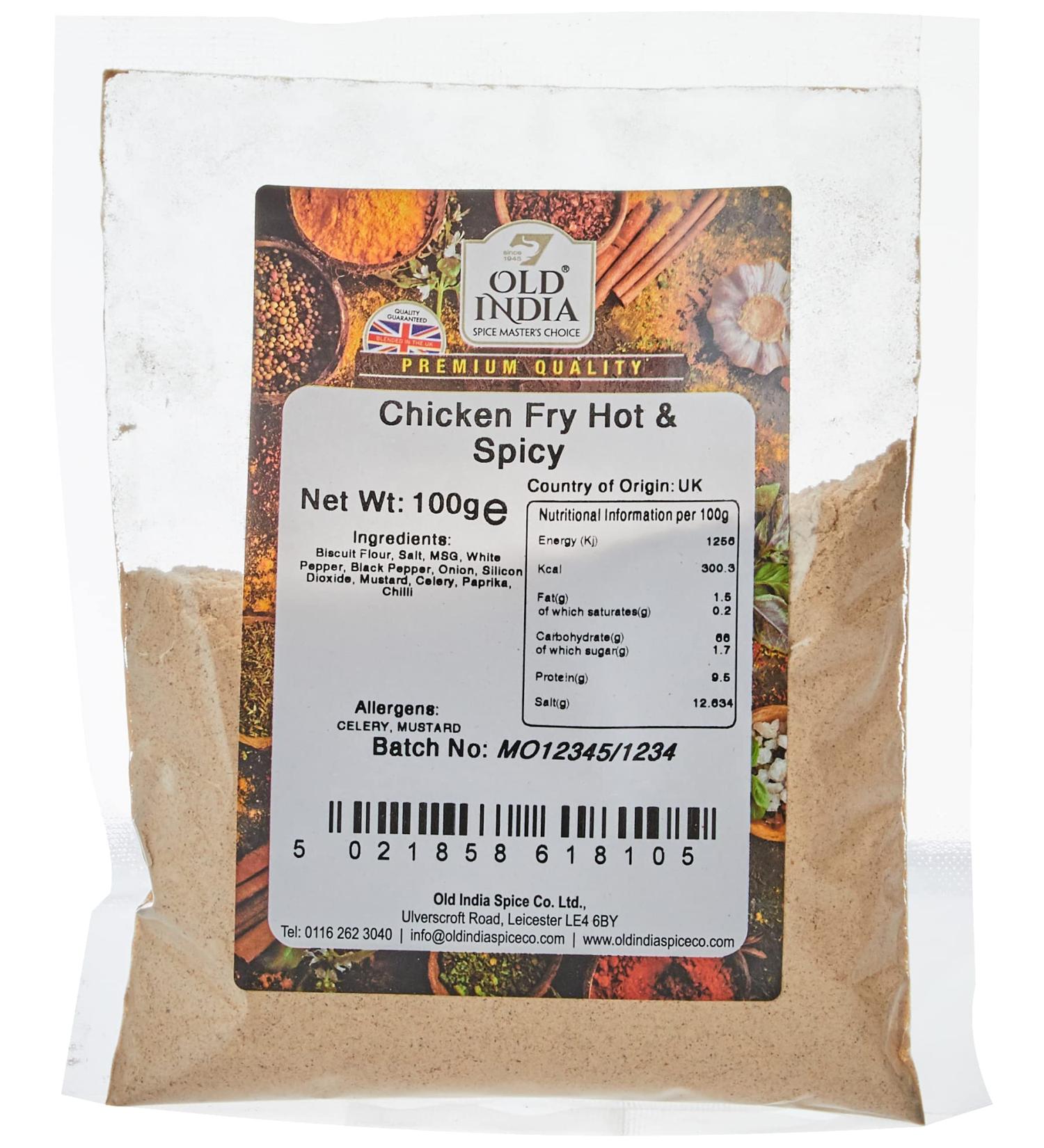 Old India Chicken Fry Hot & Spicy 100g 100 g - Buy Online on GoSupps.com