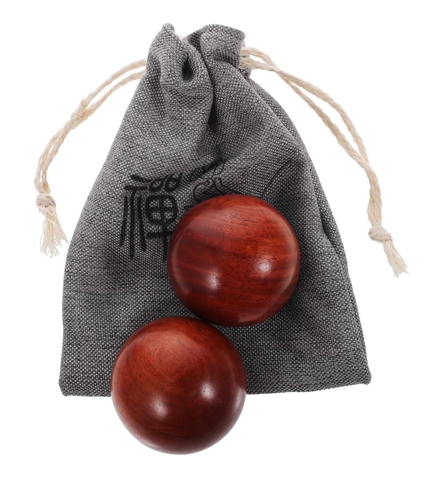 Frcolor Wooden Handball Set - Small Massage Balls for Training & Relief - Natural Wood Massage Devices - Buy Online on GoSupps.com