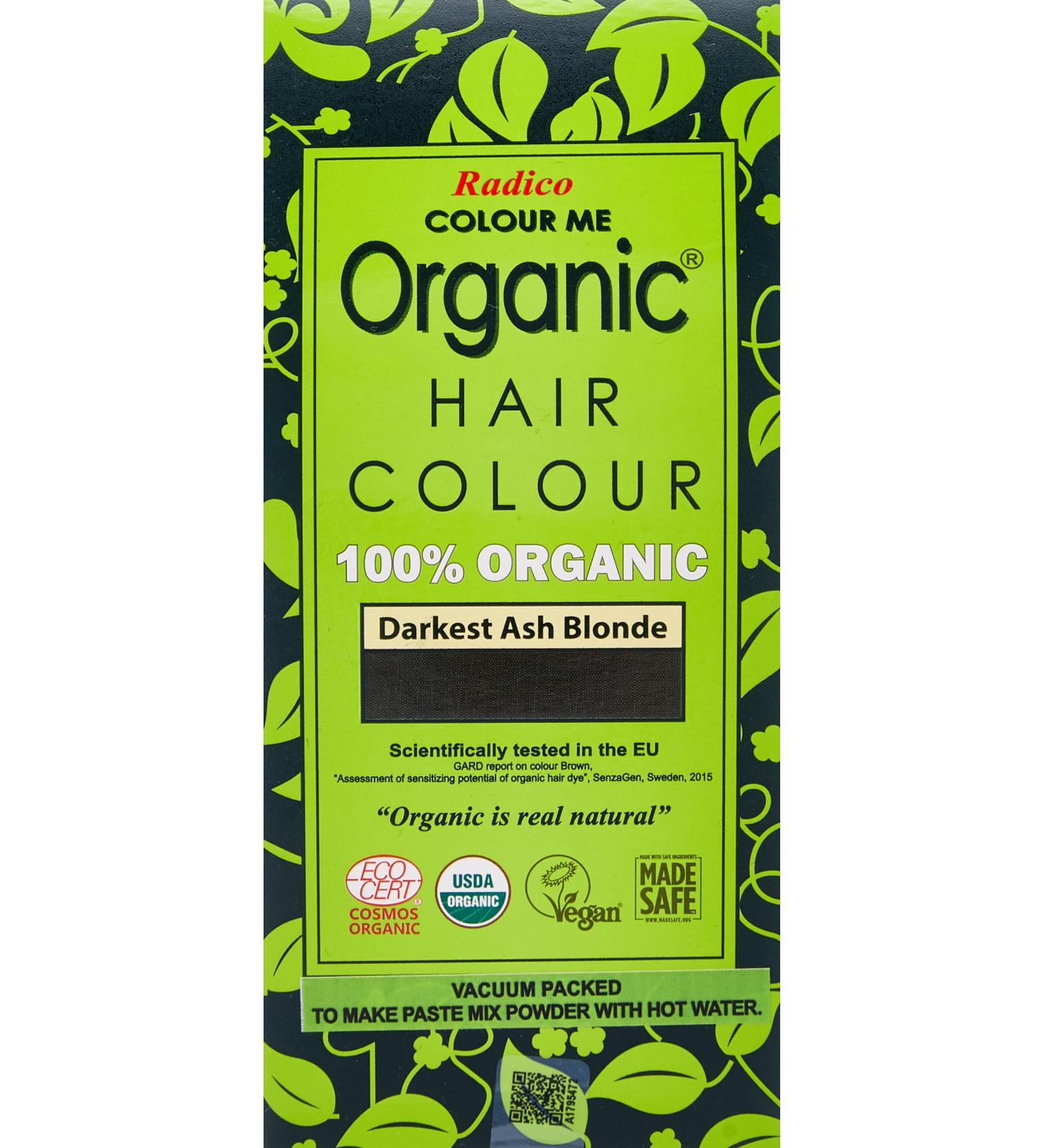 Radico Colour Me Organic Very Dark Ash Blonde Hair Colour - Vegan & Natural Plant-Based Formula - Buy Online on GoSupps.com
