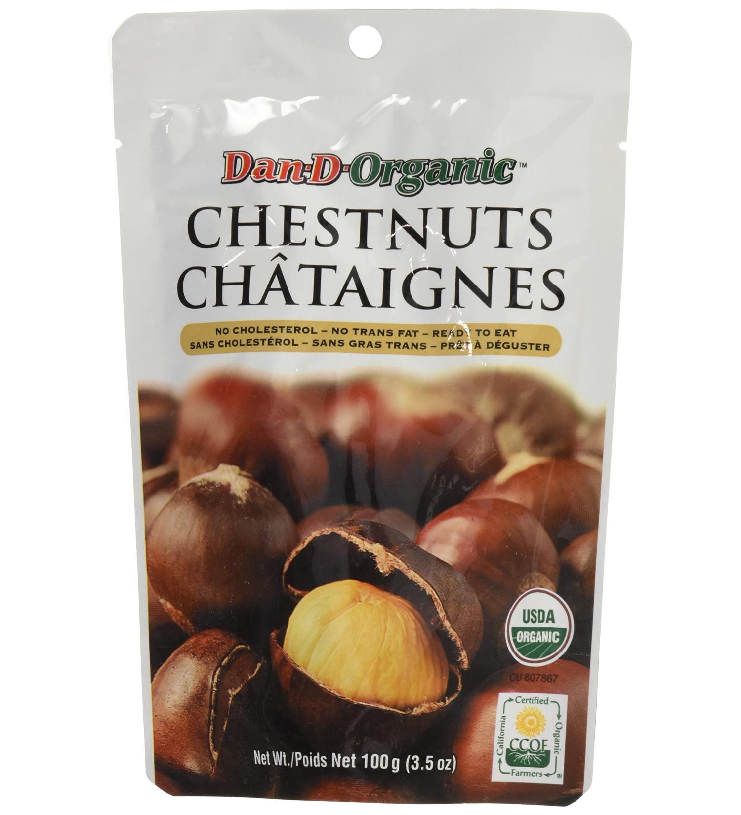 Dan-D-Pak OS10100 Organic Chestnuts 100g pack of 24 - Buy Online on GoSupps.com