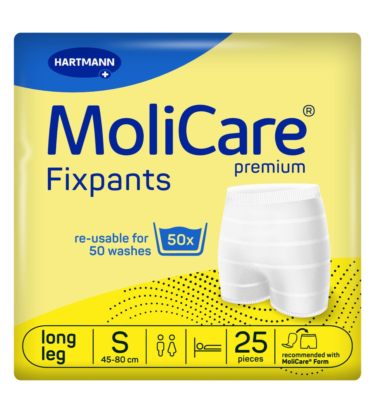 Molicare Premium Fixing Pants - Washable Incontinence Pants for Molicare Shapes Size S (8x25) - International Shipping Available - Buy Online on GoSupps.com