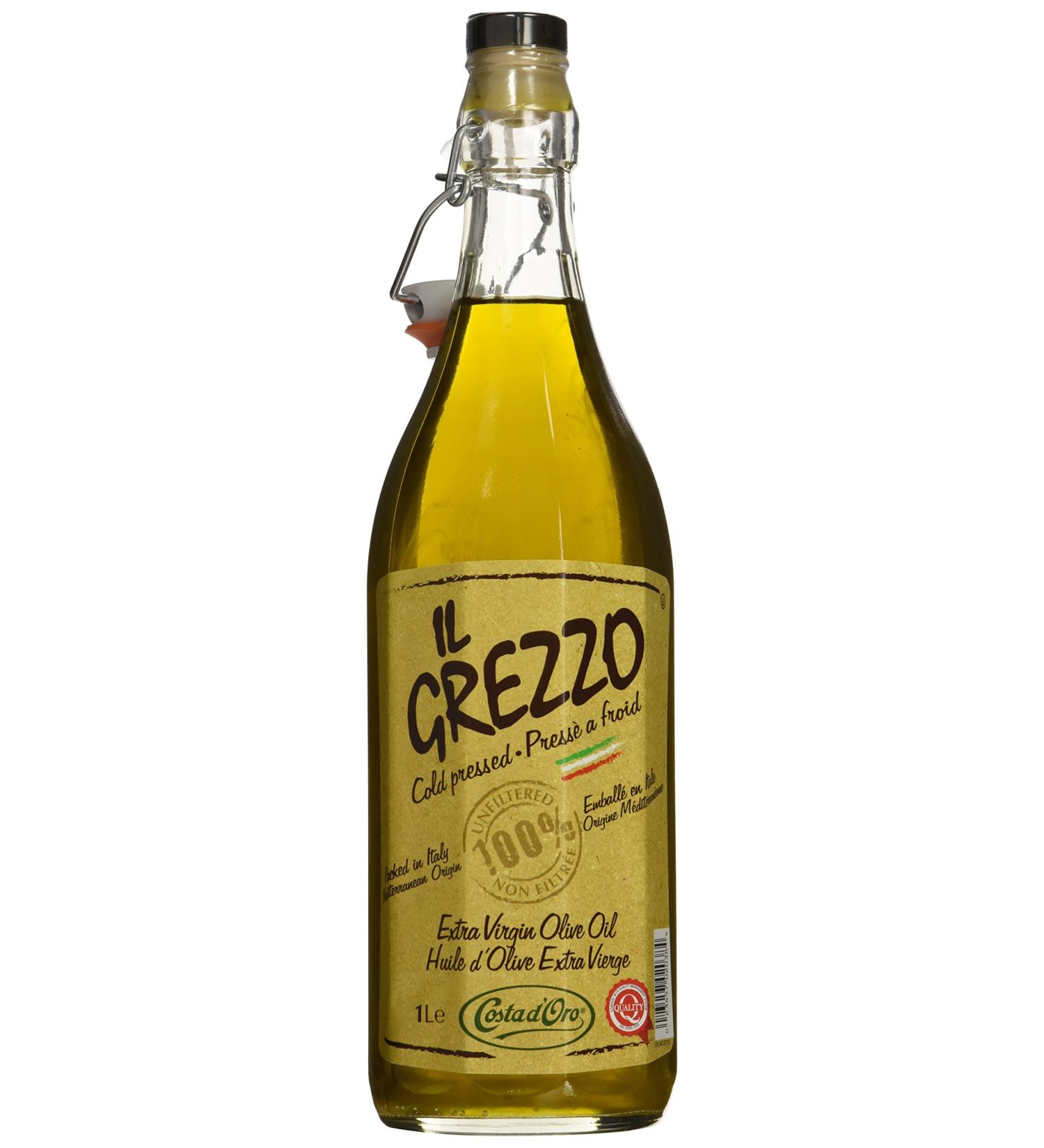 Grezzo Unfiltered Extra Virgin Olive Oil - Twin Pack 1 L 2 Count - Buy Online on GoSupps.com