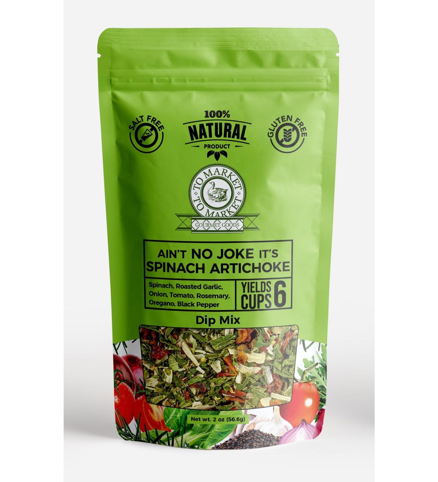 Buy Ain't No Joke Spinach Artichoke Dip Seasoning | International Shipping Available - Buy Online on GoSupps.com