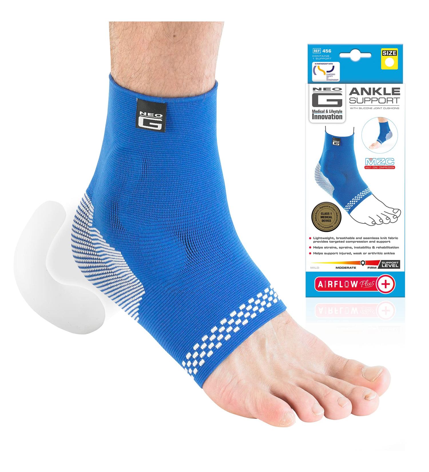 Neo G Ankle Support for Sprained Ankle, Achilles Tendonitis, Weak Ankles, Arthritis - XL 27-32 CM - Buy Online on GoSupps.com