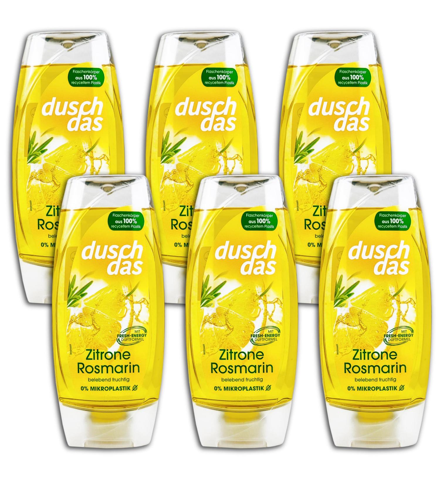 Duschdas Duschdas Lemon and Rosemary Shower Gel 6 x 225 ml