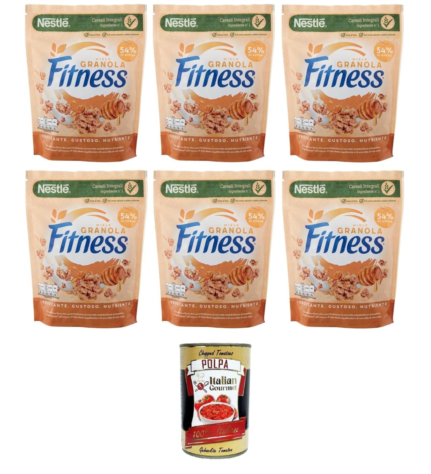 Nestl Granola Miele Granola Granola Crunchy with whole grains oats and honey 6 bags of 300 g + Polpa Italian Gourmet 400 g - Buy Online on GoSupps.com