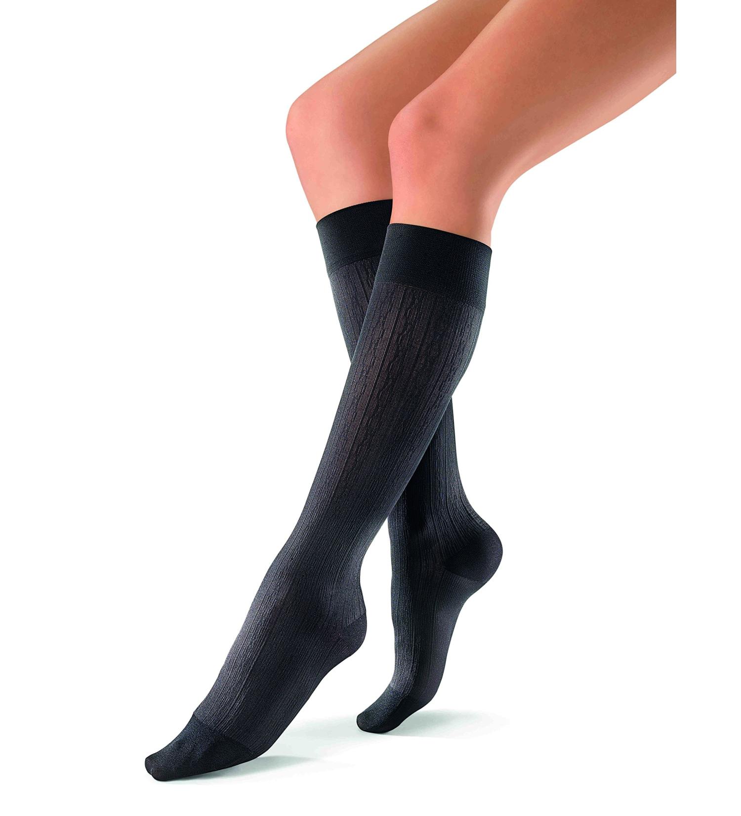 Buy JOBST soSoft Knee High Compression Socks - 20-30 mmHg | BSN Medical | Black Brocade | International Shipping - Buy Online on GoSupps.com
